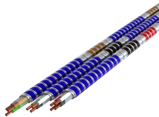 Picture of MC124GLIDETUFF277, 12-4 Solid Brown/Orange/Yellow/Gray/Green MC Glide Tuff 250' Coil