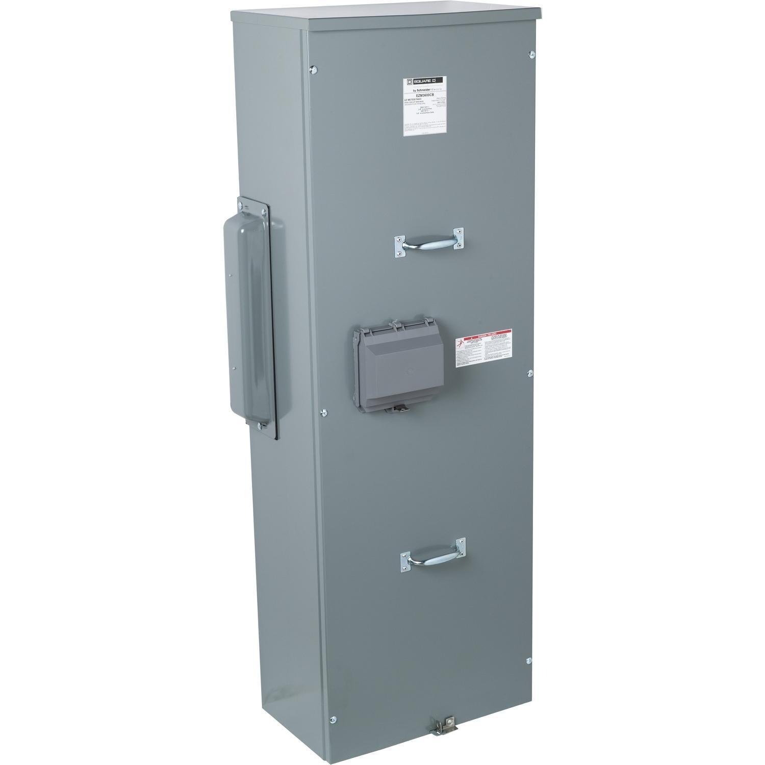 EZM3600CB - Main circuit breaker unit, EZ Meter-Pak, 600A, 240VAC max, 3ph/4W, 600A bus, 65kA, OH/UG, Type 3R