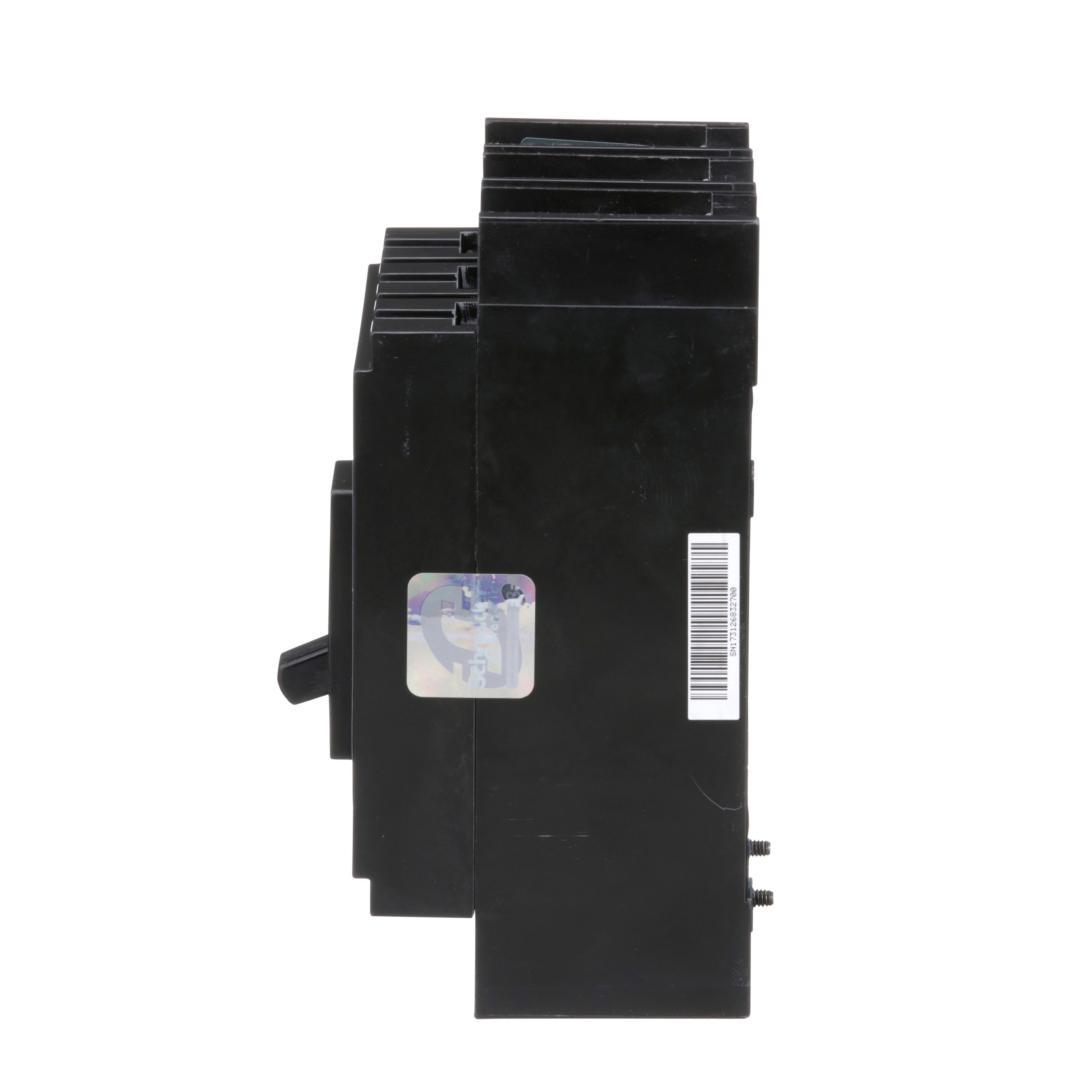 Picture of QBP32200TM - Circuit breaker, PowerPacT Q, 200A, 3 pole, 240VAC, 10kA, lugs, thermal magnetic, 80%, bottom of panel