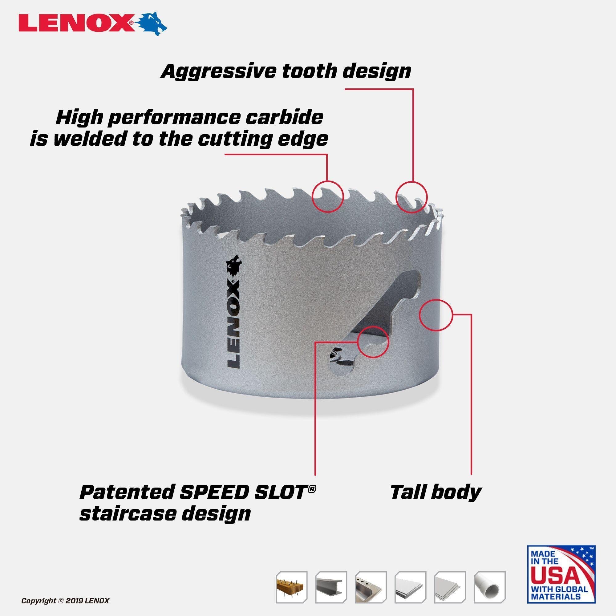 Picture of LENOX 3-1/4" Speed Slot Carbide Tipped Hole Saw