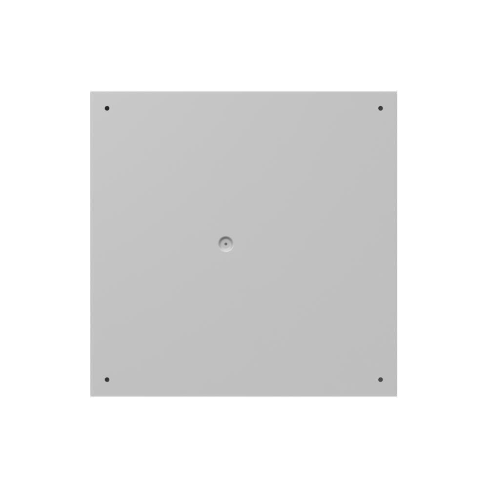 Picture of 18188-SC1-NK - 18x8x18 Screw Cover Type 1 UL Listed Steel No Knockouts ANSI 61 Gray Cover With Teardrop Slots Mounting Holes In Back