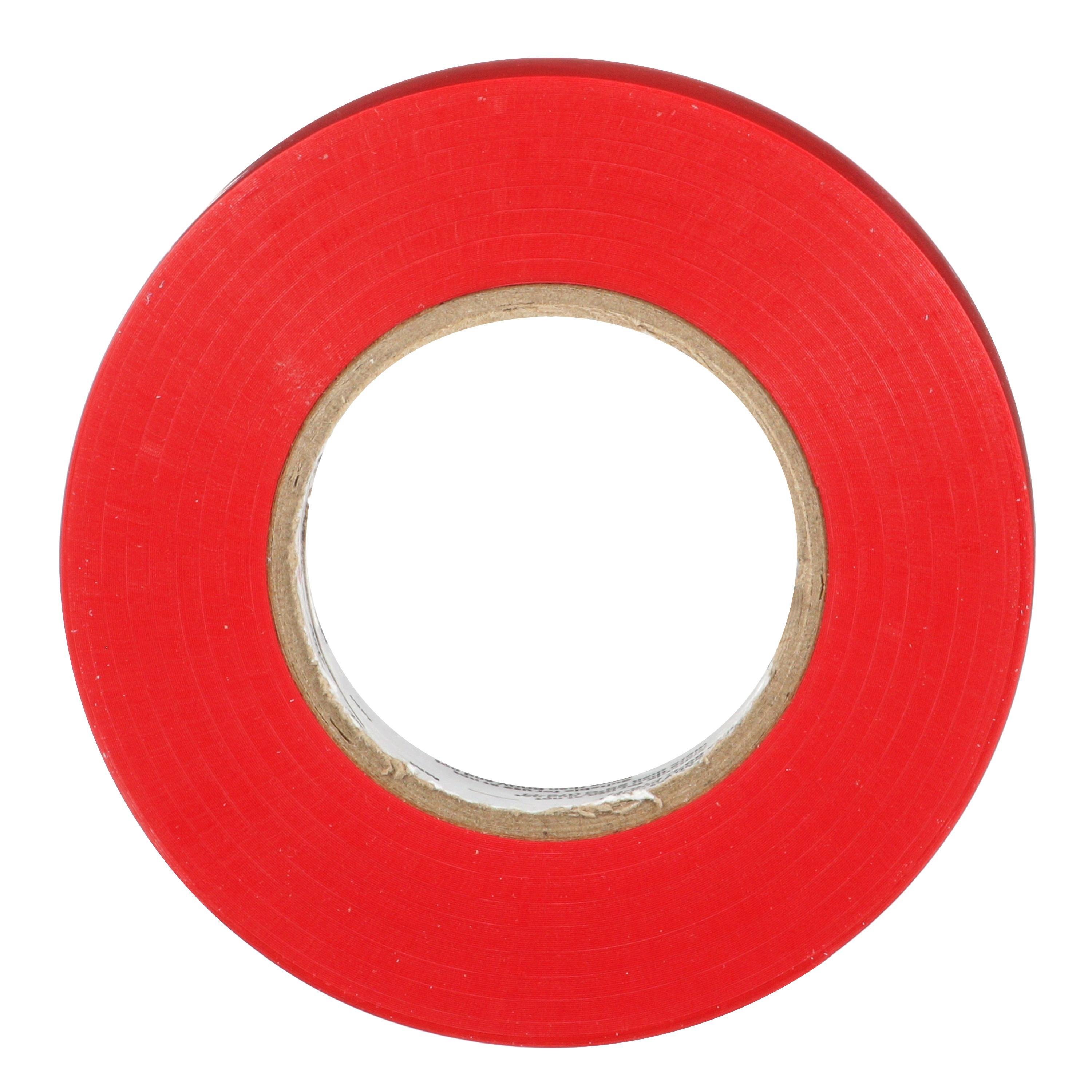Picture of 7100169492 - 3M™ Temflex™ Vinyl Electrical Tape 165, Red, 3/4 in x 60 ft (19 mm x 18 m), 6 mil, 100 Rolls/Case