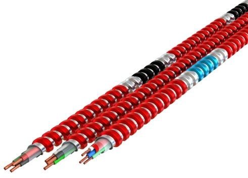 MC142FATSHBEWE1000GLIDE, MC Glide Fire Alarm/Control Cable Dual Rated Type MC/FPLP
