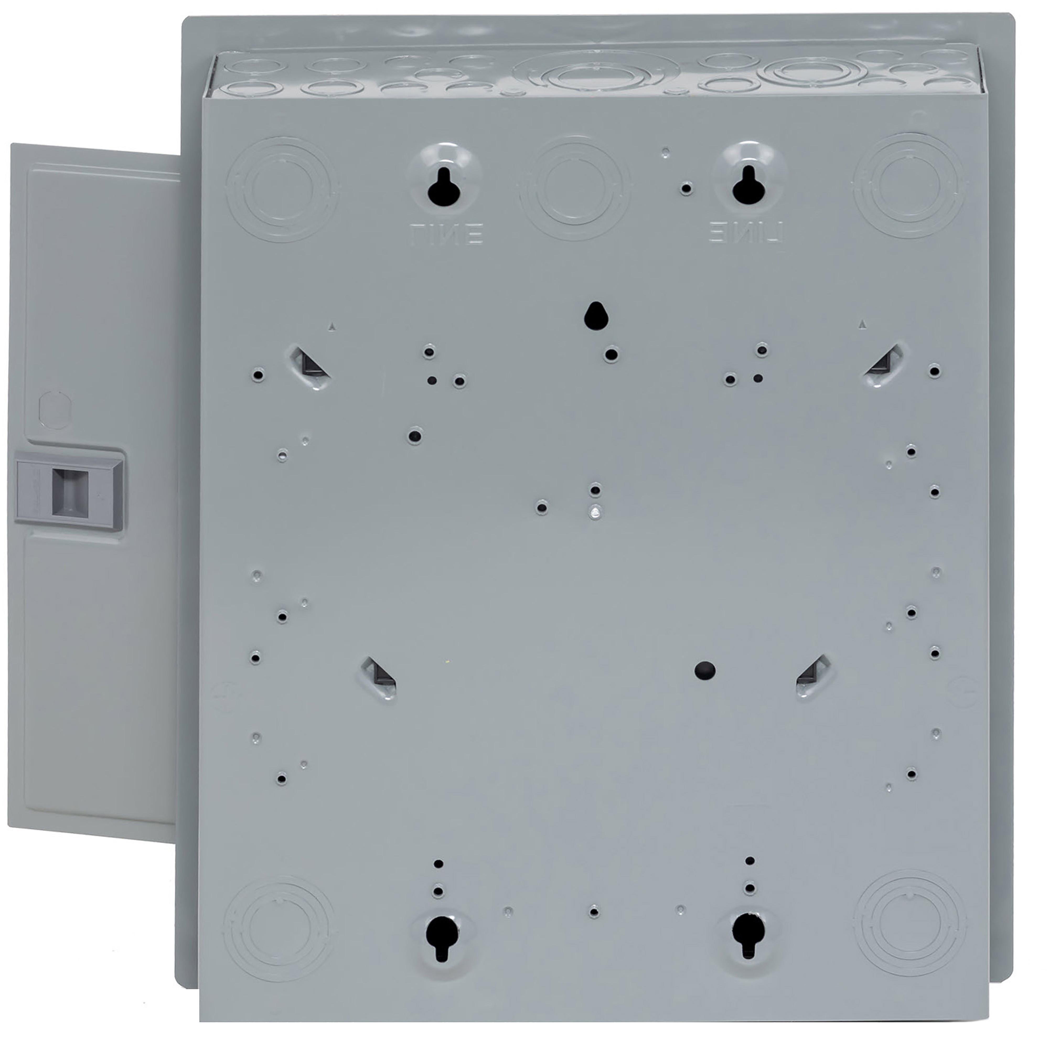 Picture of QO112L125PGC - Load center, QO, 1 phase, 12 spaces, 24 circuits, 125A convertible main lugs, PoN, NEMA1, gnd bar, combo cover