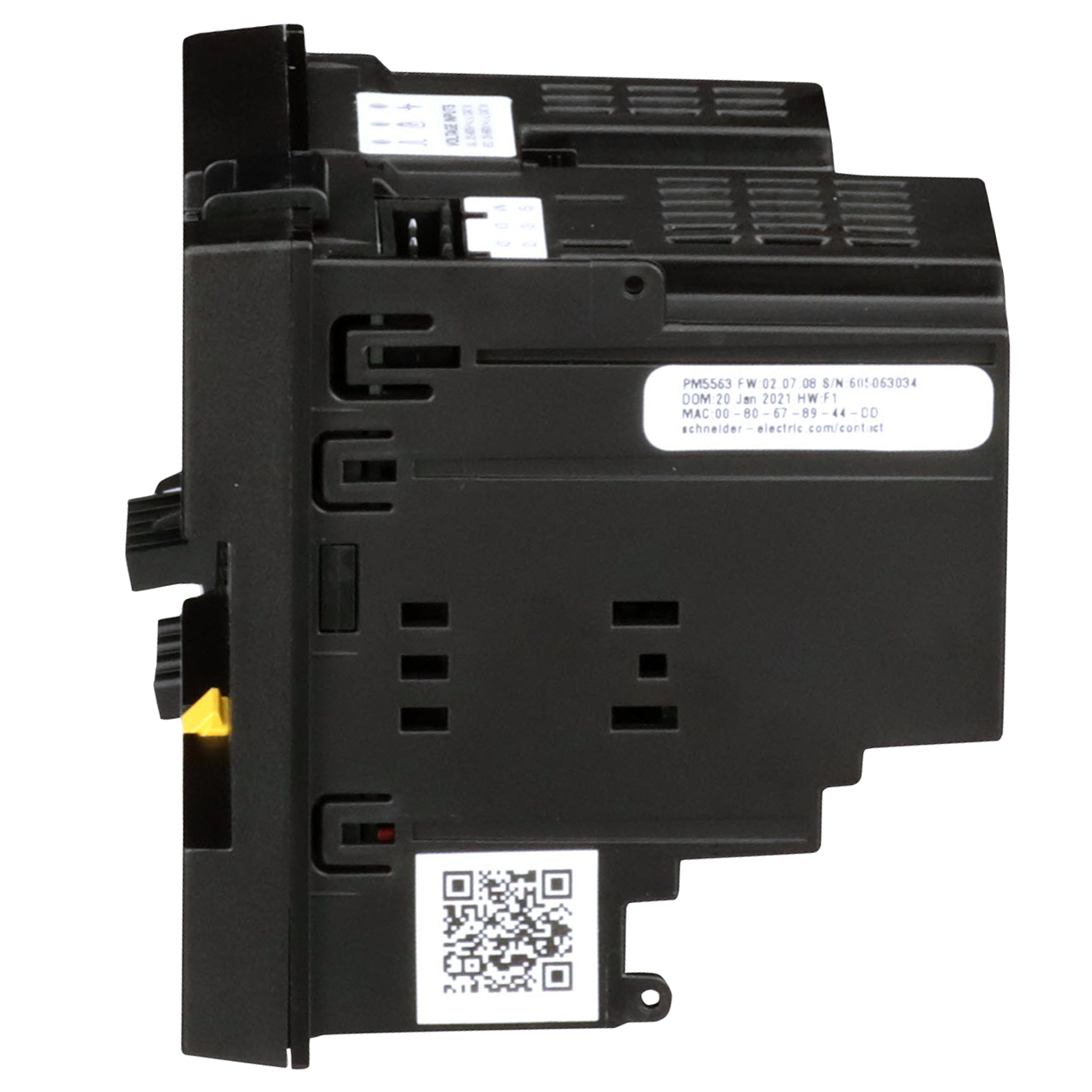 Picture of METSEPM5563 - power meter PowerLogic PM5563, 2 ethernet, up to 63th Harmonic, 1,1MB 4DI/2DO 52 alarms, DIN mounted