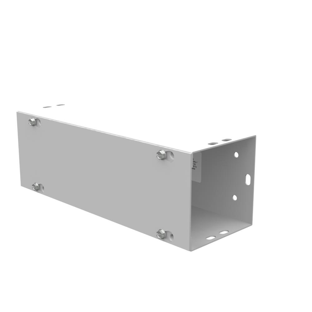 Picture of 4412-GSC1-NK - 4X12x4 Screw Cover Wireway Type 1 UL Listed Steel No Knockouts ANSI 61 Gray