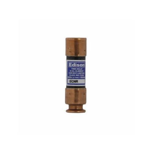 Picture of ECNR20 - Eaton Edison ECNR fuse, Time-delay current-limiting fuse, Superior overload and cycling capabilities, 20 A, Dual, Class RK5, Non-indicating, Ferrule end x ferrule end, 8 sec at 500%, 200 kAIC, Standard, 250 V, 125 Vdc