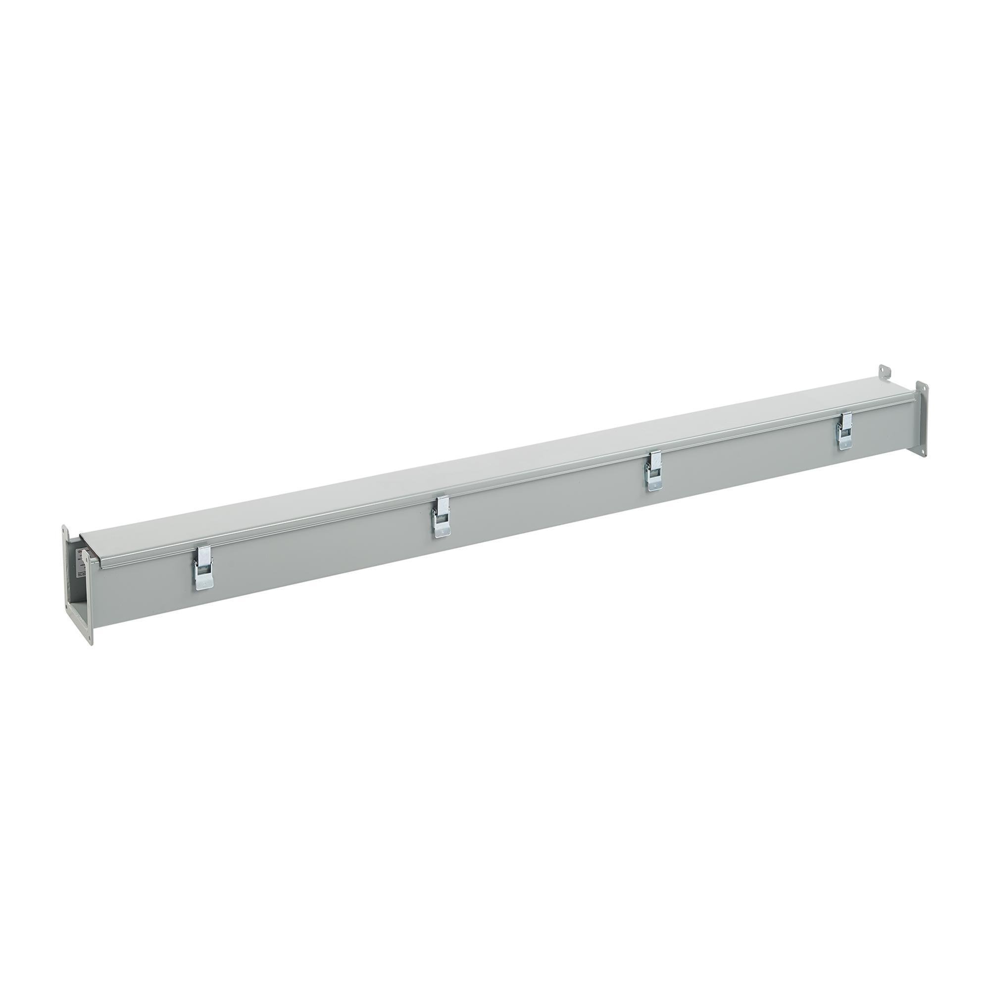 F44L60 - Straight Section Lay-in Hinged Cover Type 12, 4.00x4.00x60.00, Gray, Steel