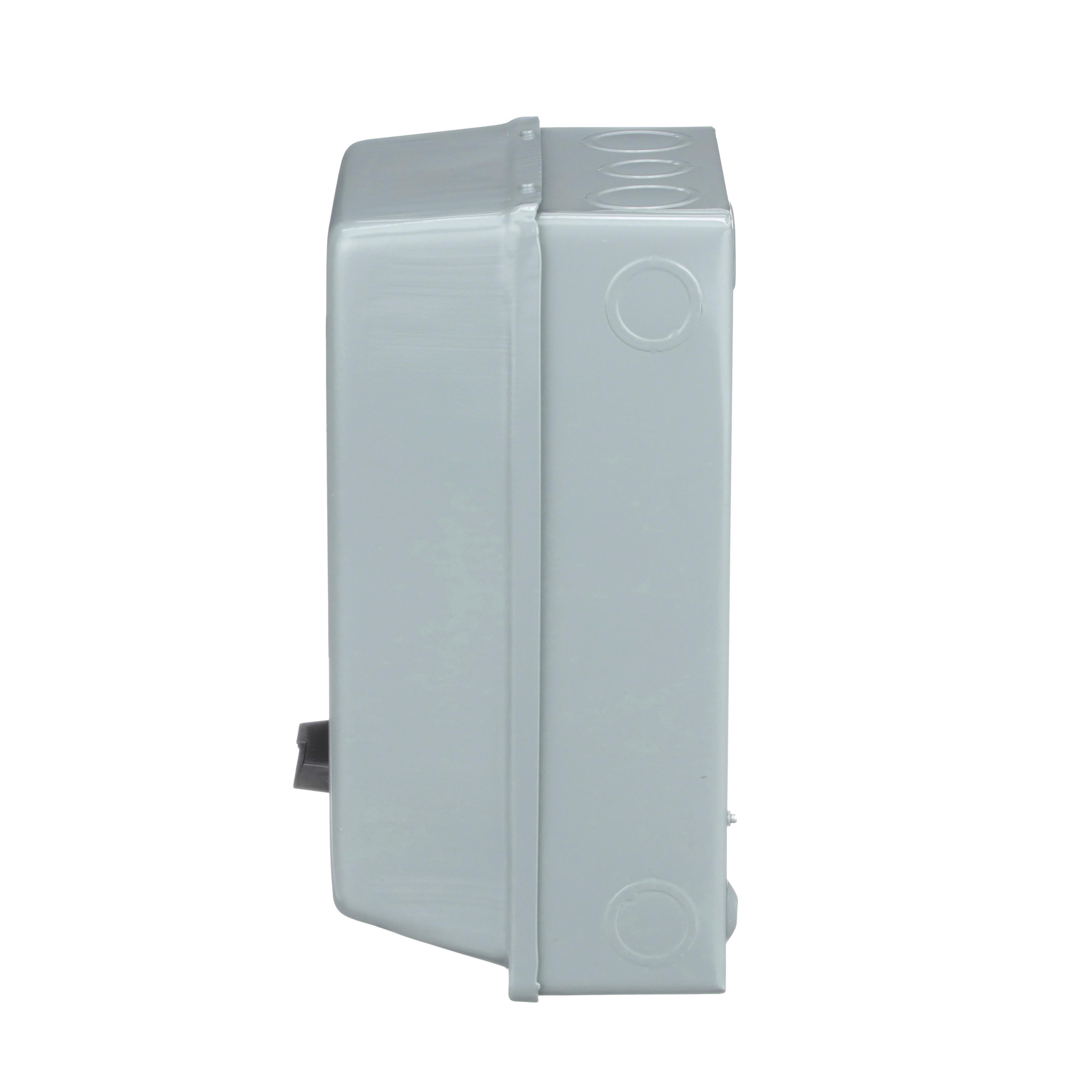 Picture of 8536SBG2V06 - NEMA motor starter, Type S, nonreversing, Size 0, 18A, 5HP at 460VAC, 5kA SCCR, 3 phase, 3 pole, melting alloy, 480VAC coil, NEMA 1 [TAA]