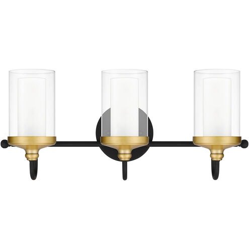 ROW8622MBK - Rowland Bath 3 lights matte black