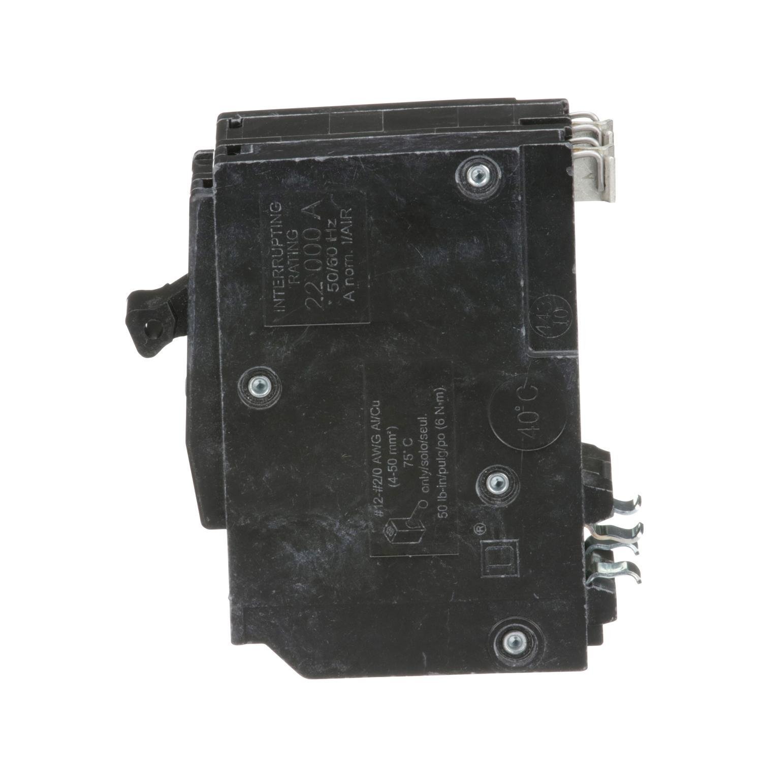 Picture of QO260VH - Mini circuit breaker, QO, 60A, 2 pole, 120/240VAC, 22kA, plug in