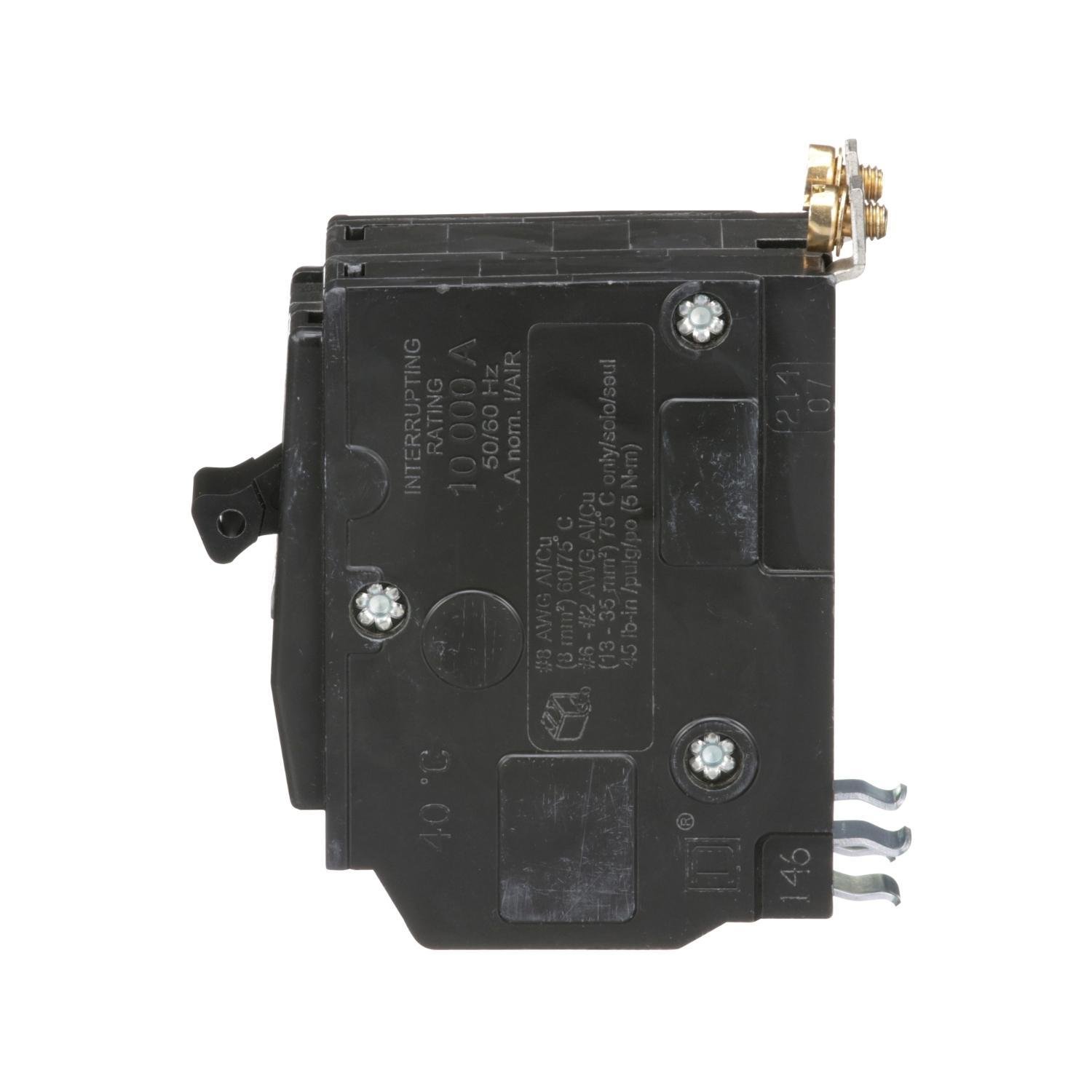 Picture of QOB260 - Mini circuit breaker, QO, 60A, 2 pole, 120/240VAC, 10kA, bolt on