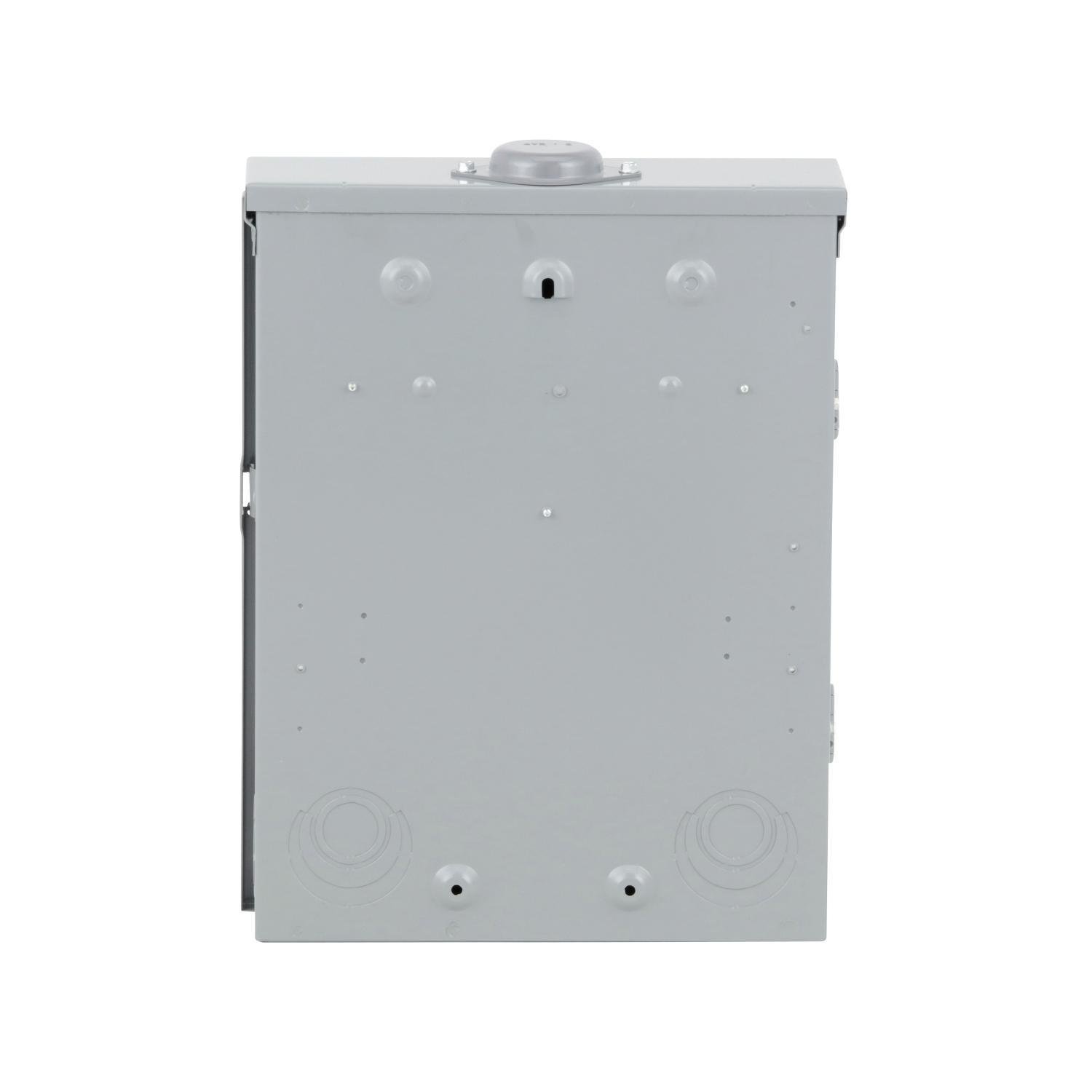 Picture of HOM816L125PRB - Load center, Homeline, 1 phase, 8 spaces, 16 circuits, 125A convertible main lugs, PoN, NEMA3R