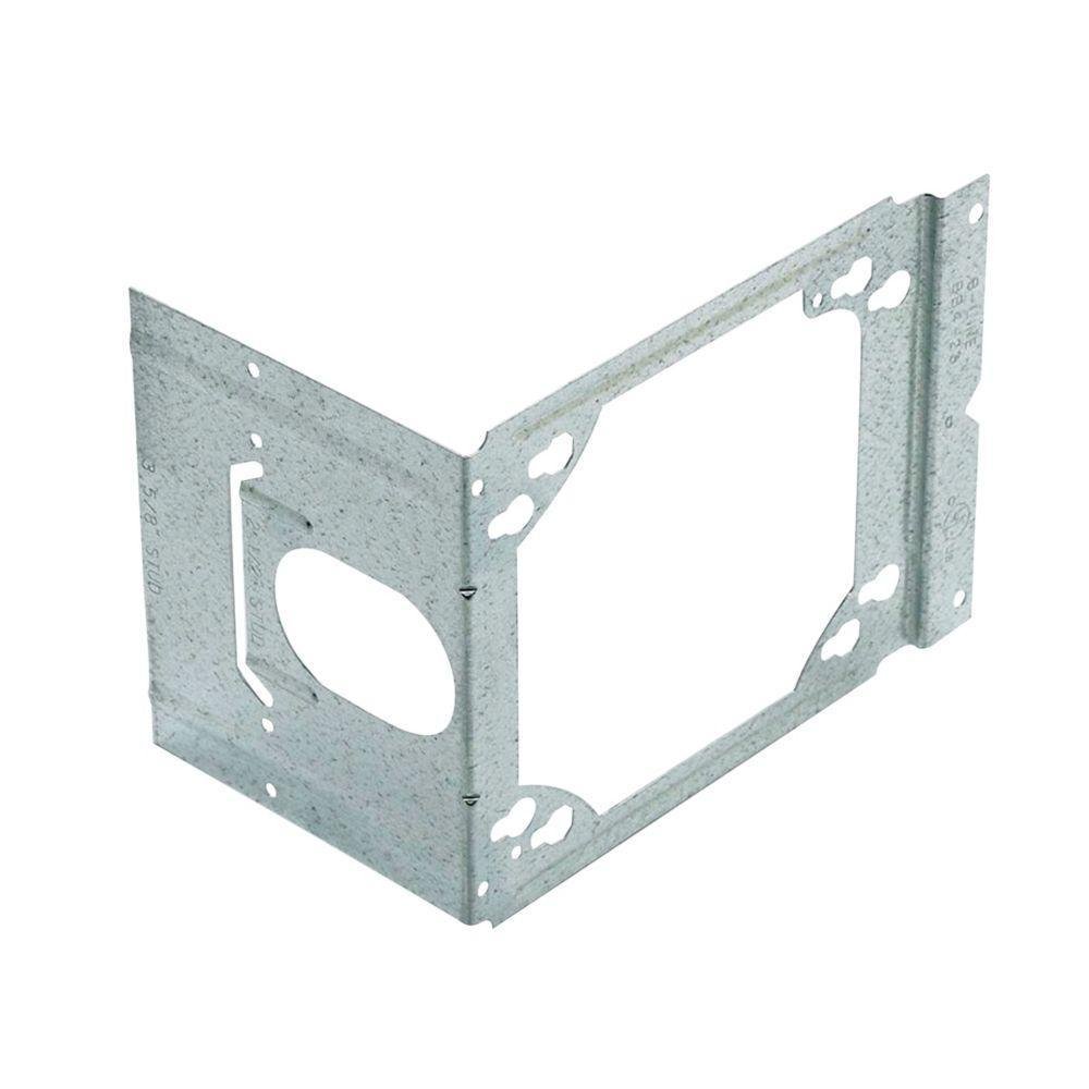 BB4-23 - Eaton B-Line series box support fasteners, Wall studs, 1" Height, 1" Length, 1" Width, 0.137lbs, Metal stud size: 3.63", 2.5", Box support brackets, Pre-galvanized