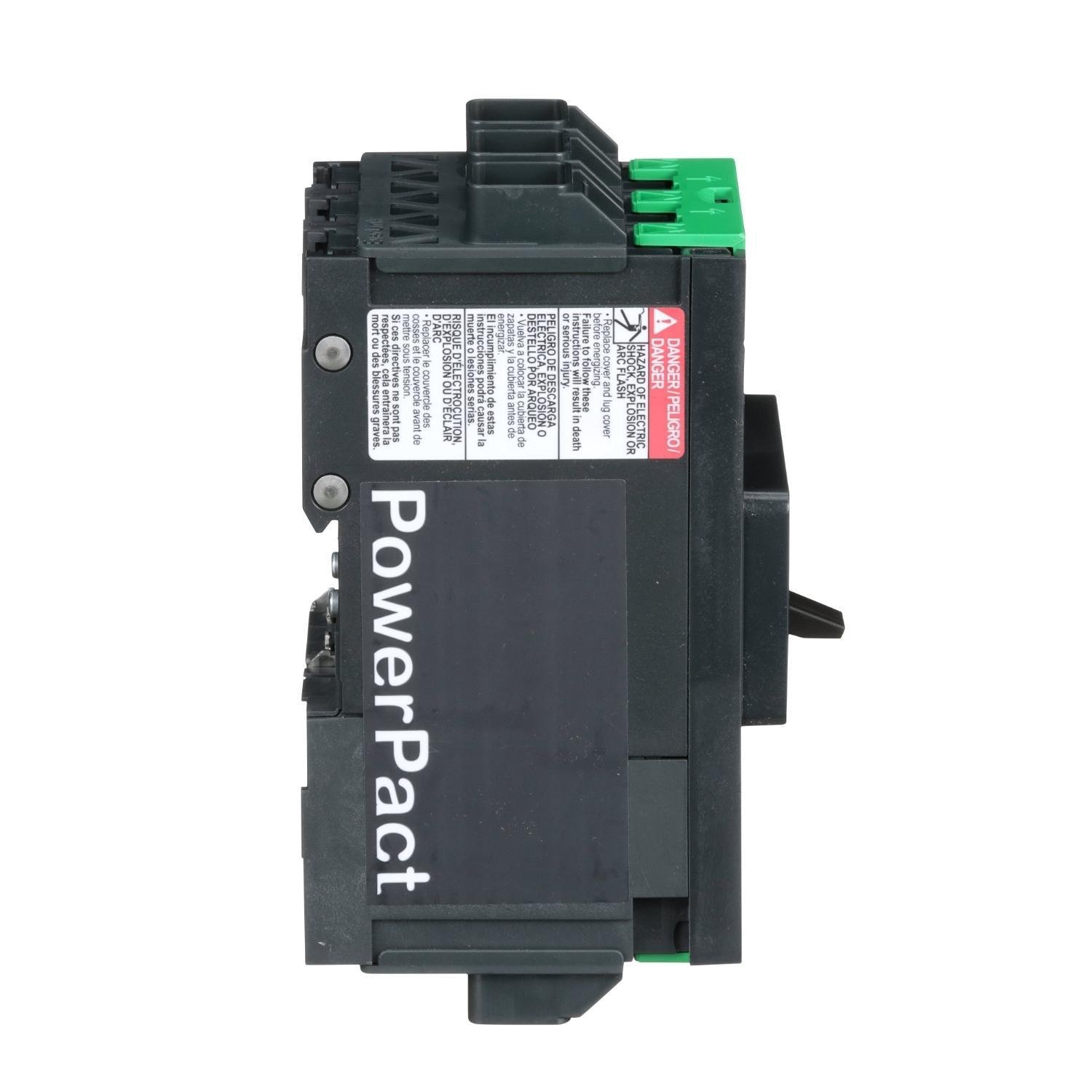 Picture of BDL36035 - Circuit breaker, PowerPacT B, 35A, 3 pole, 600Y/347VAC, 14kA, lugs, thermal magnetic, 80%