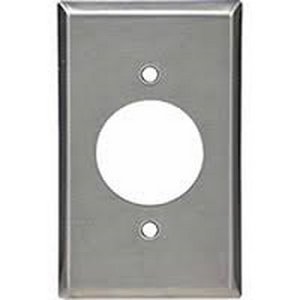97111 - 1 Gang Satin Stainless Steel Receptacle Wallplate