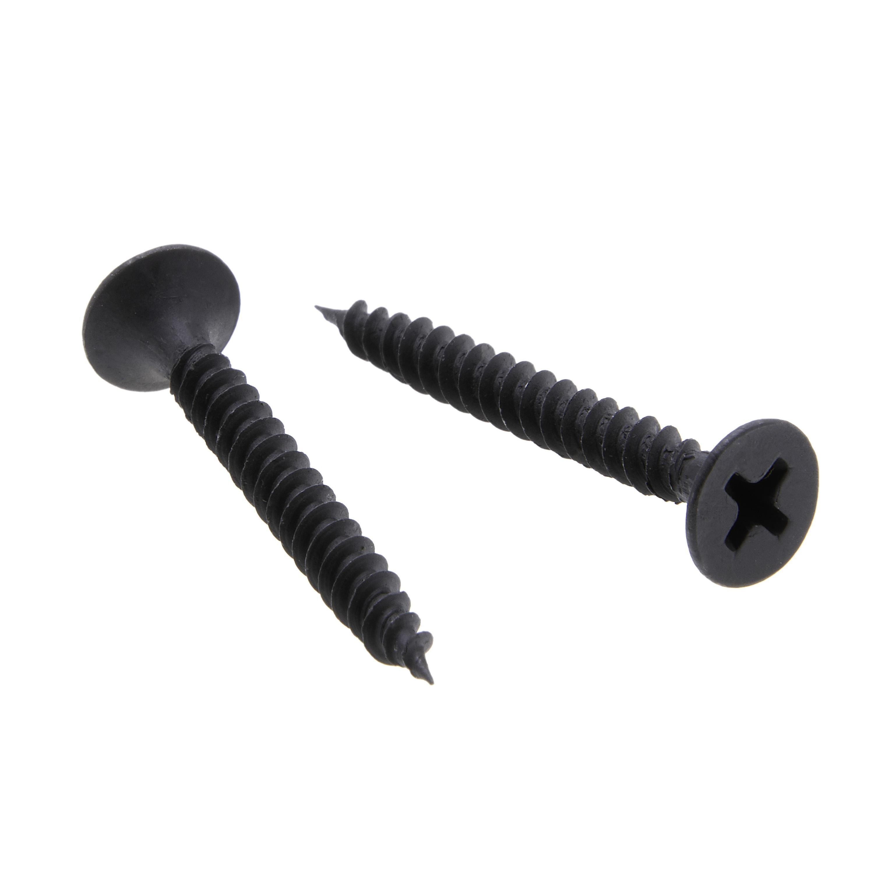 Picture of JDWS3C - 6 x 1-1/4 in. Bugle Head Phillips Drywall Screws - Steel Black Phosphate - Fine Threads - 100qty