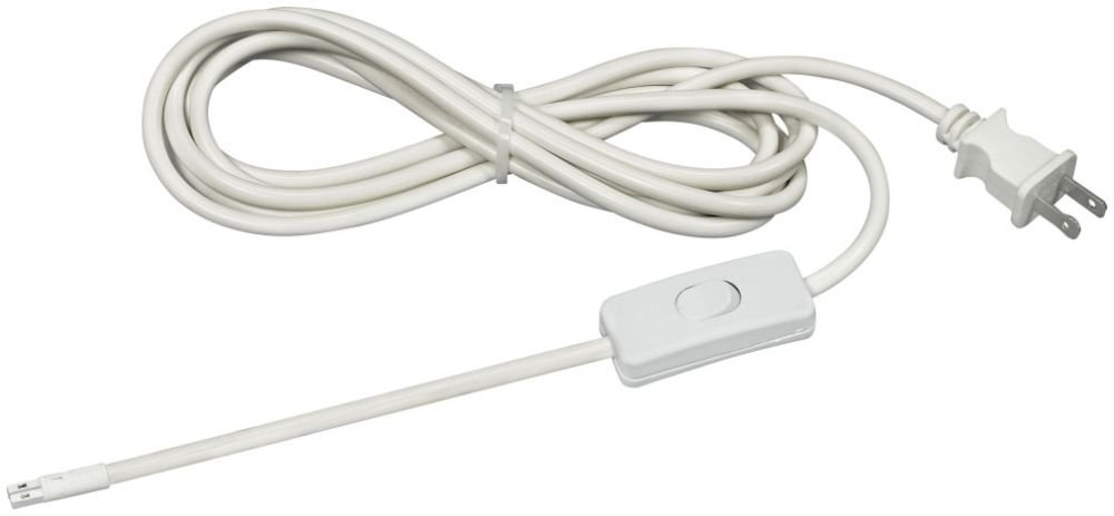 63/301 - 10 ft. Power Cord; For Thread LED Products; In-Line Switch; White