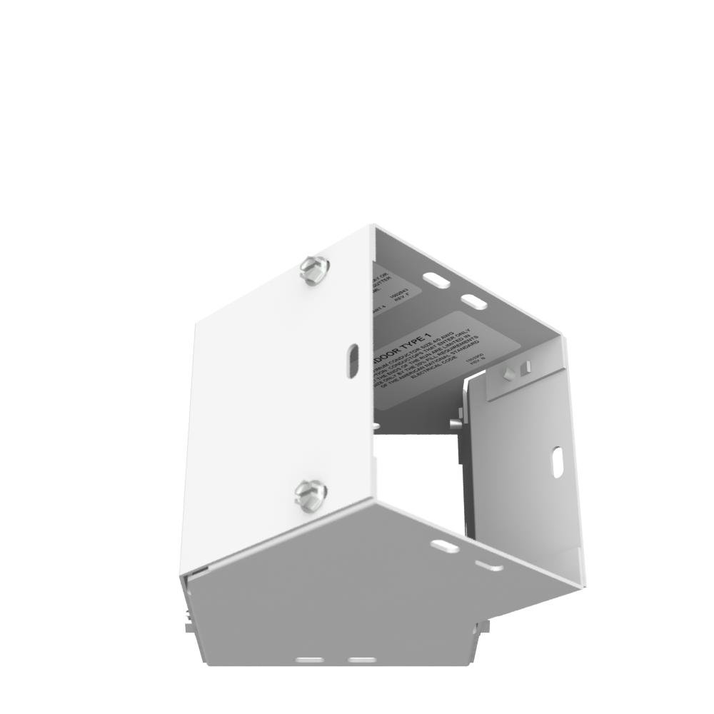 Picture of 44L45C - 6.234X4X5.593 Wireway Elbow 45 Corner ANSI 61 Gray Steel