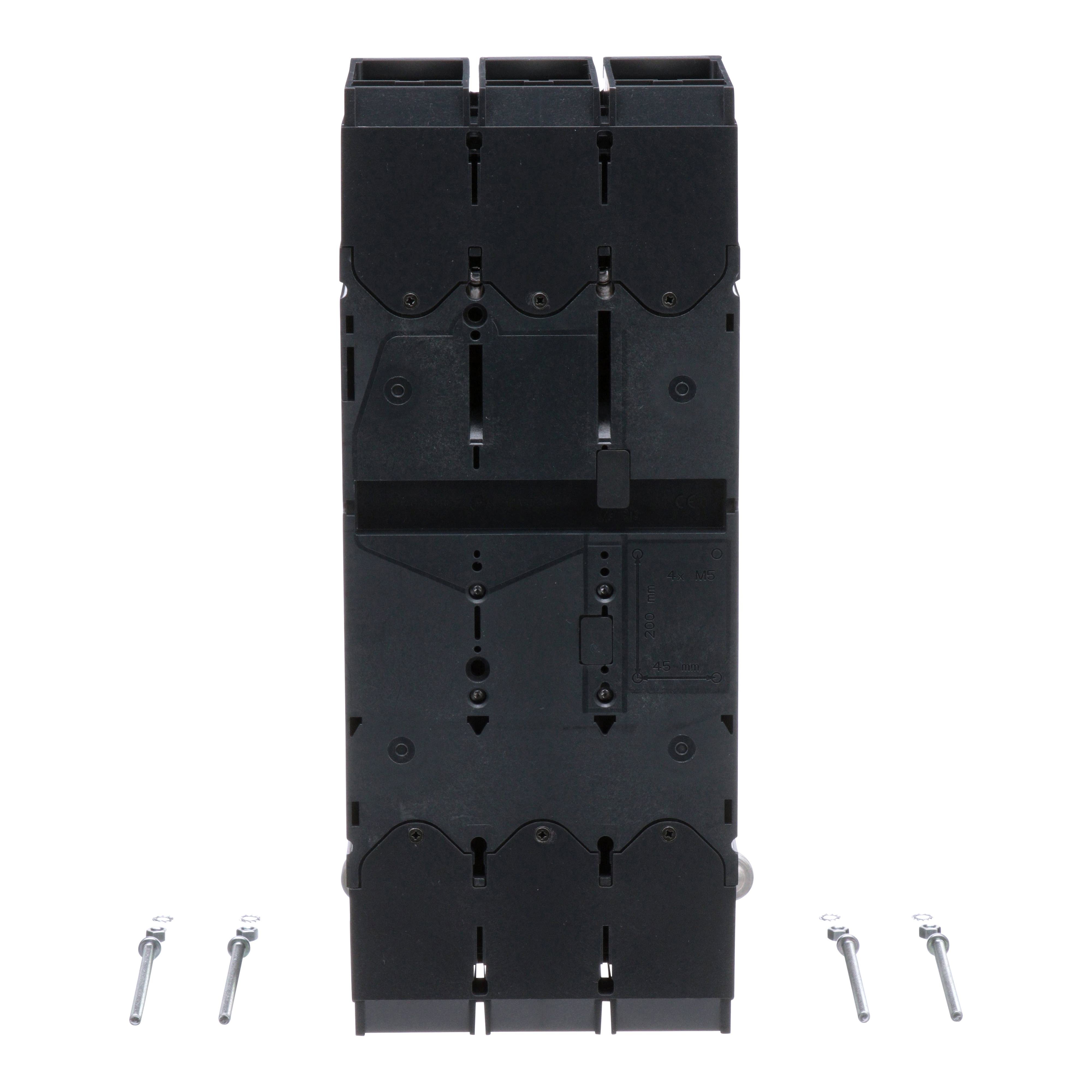 Picture of LDL36400U31X - Circuit breaker, PowerPacT L, 400A, 3 pole, 600VAC, 14kA, lugs, MicroLogic 3.3, 80%