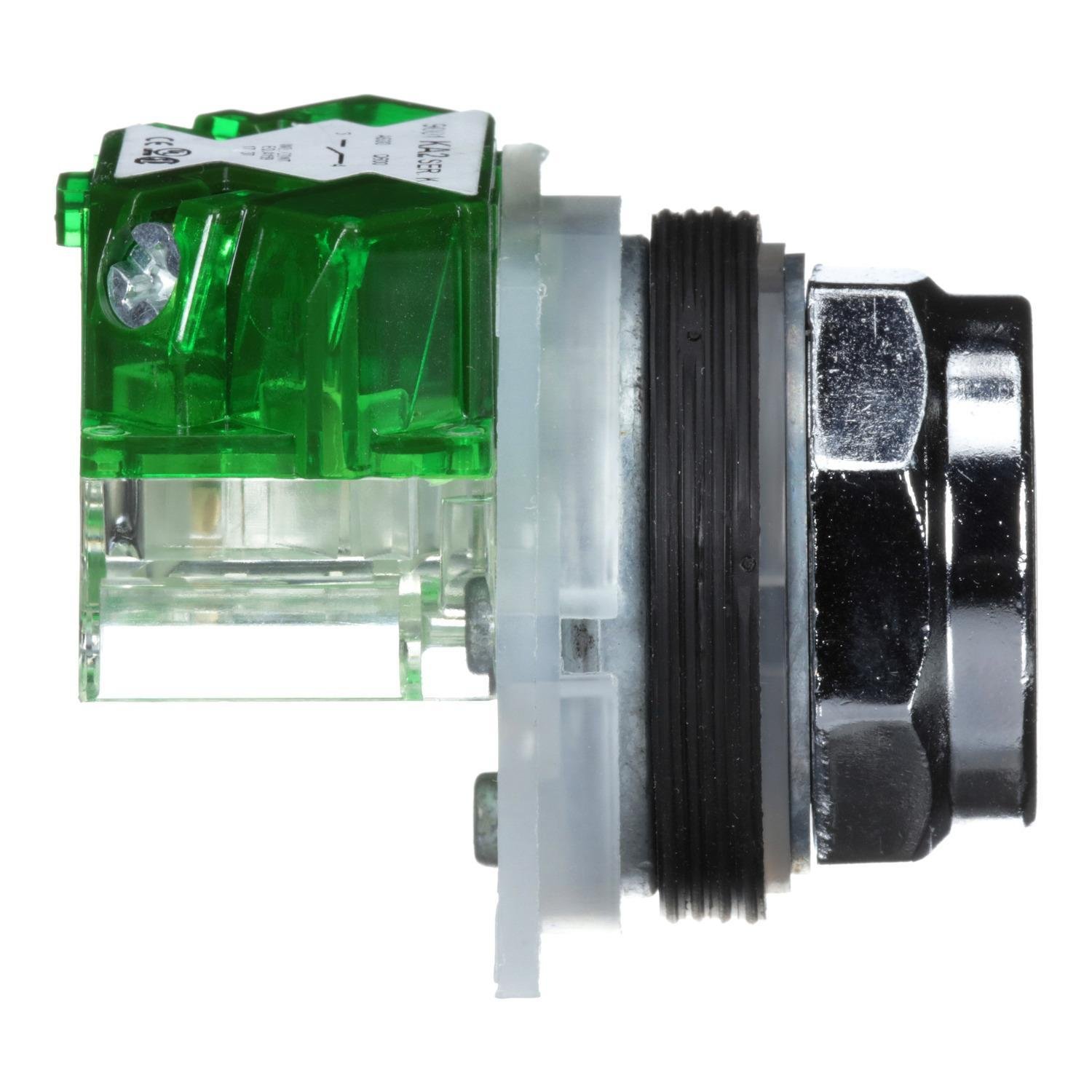 Picture of 9001KR1BH5 - 30mm Push Button, Type K, push button, full guard, black, 1 NO