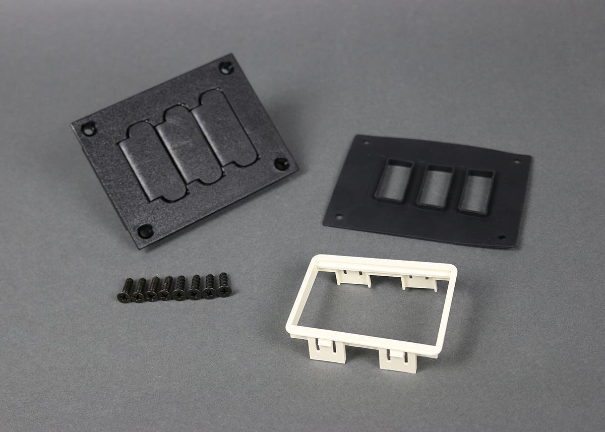 829PFL-BLK - Modulink 880MP Communications Cover Plate