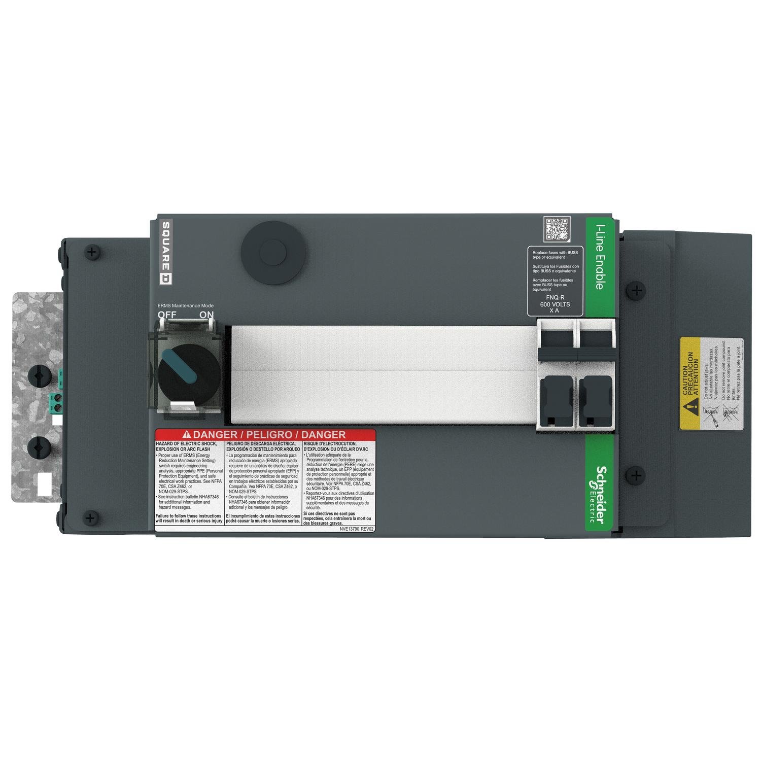 ICWL2222MMS - I-Line Enable Module, Maintenance Mode Switch, 240VAC, wide side left, no comms, 6in space