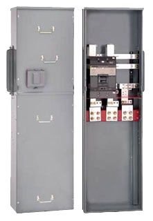 EZM3600CBU - Main circuit breaker unit, EZ Meter-Pak, 600A, 240VAC max, 3ph/4W, 600A bus, 65kA, UG, Type 3R, EUSERC