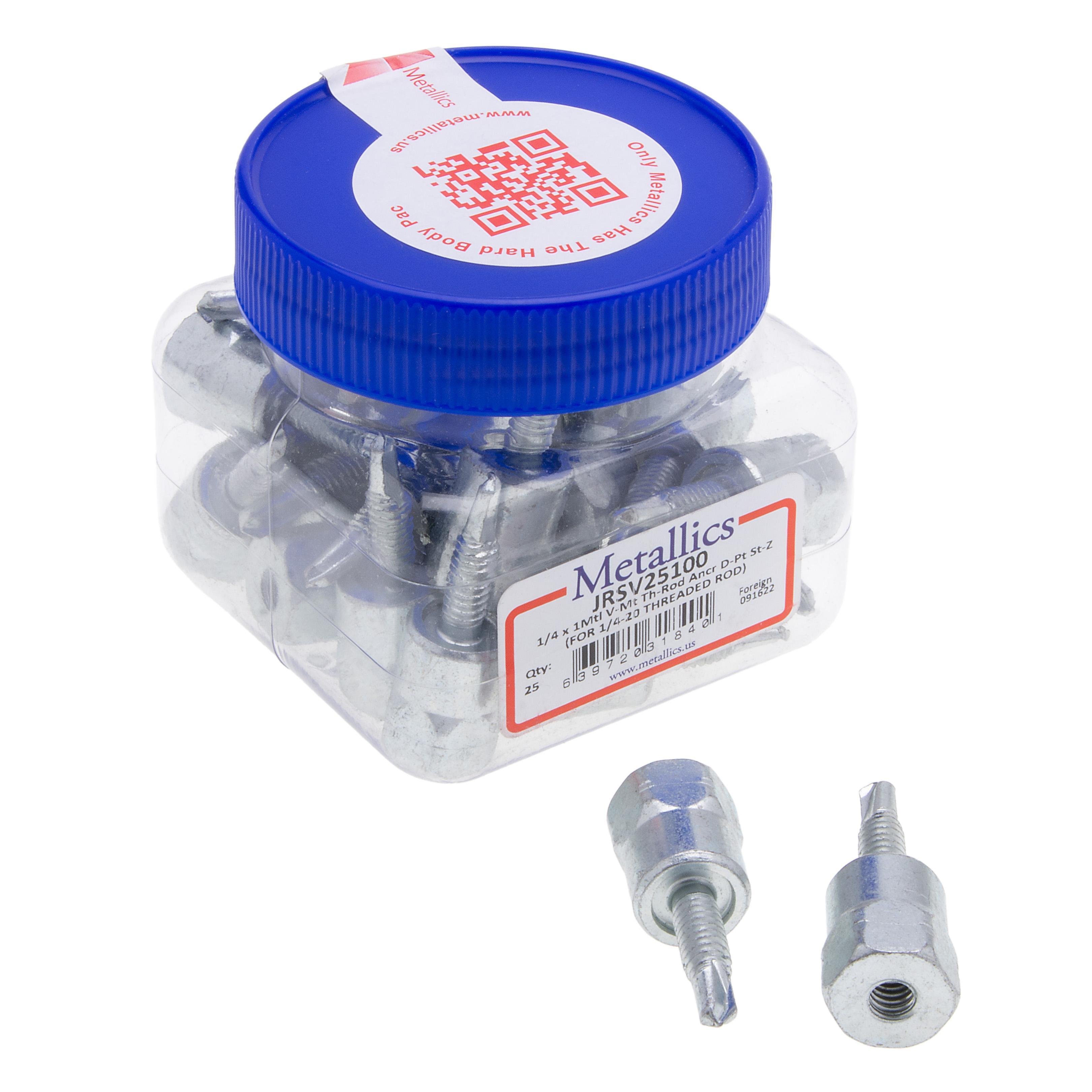 Picture of JRSV25100 - Thread Rod 1/4 X 1Mtl V-Mt Ancr D St-zn (Jar 25)