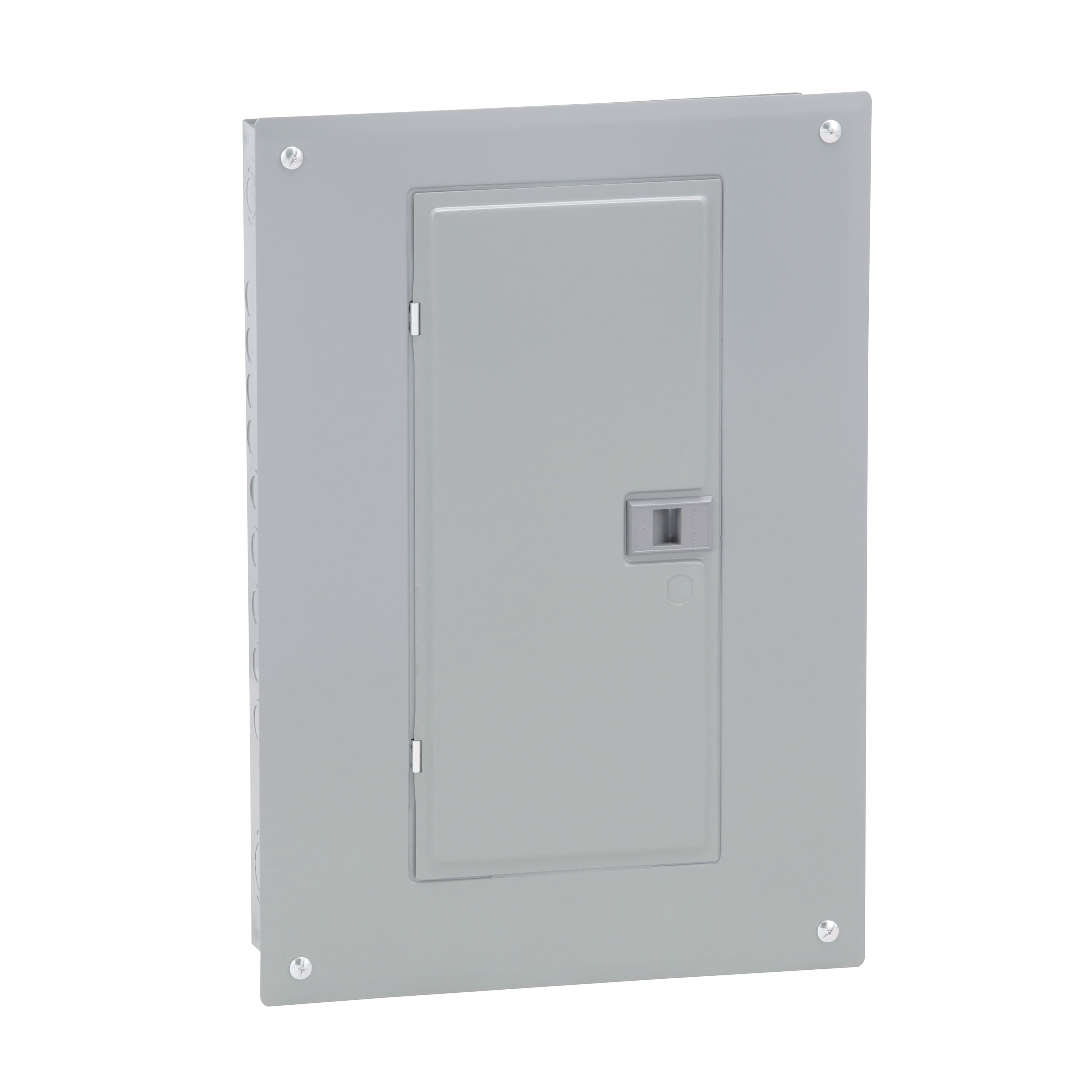 HOM2040M100PC - Load center, Homeline, 1 phase, 20 spaces, 40 circuits, 100A convertible main breaker, PoN, NEMA1, combo cover