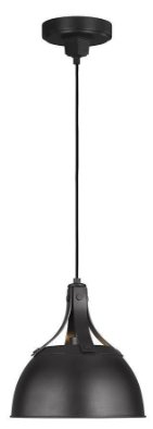 MURF TP1051AI, Logan 1 Light Small Pendant in Steel Aged Iron