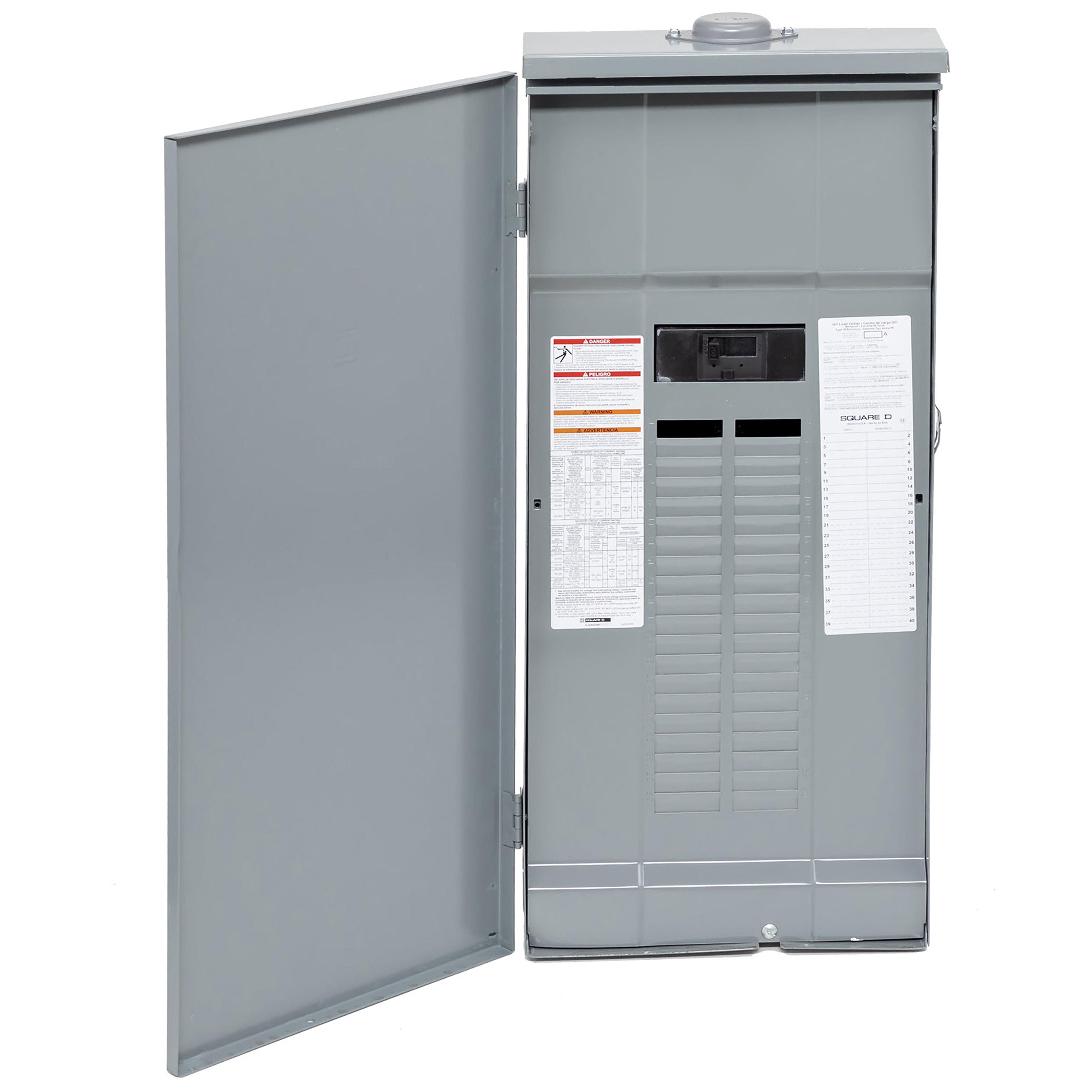 QO140M200PRB - Load center, QO, 1 phase, 40 spaces, 60 circuits, 200A convertible main breaker, PoN, NEMA3R