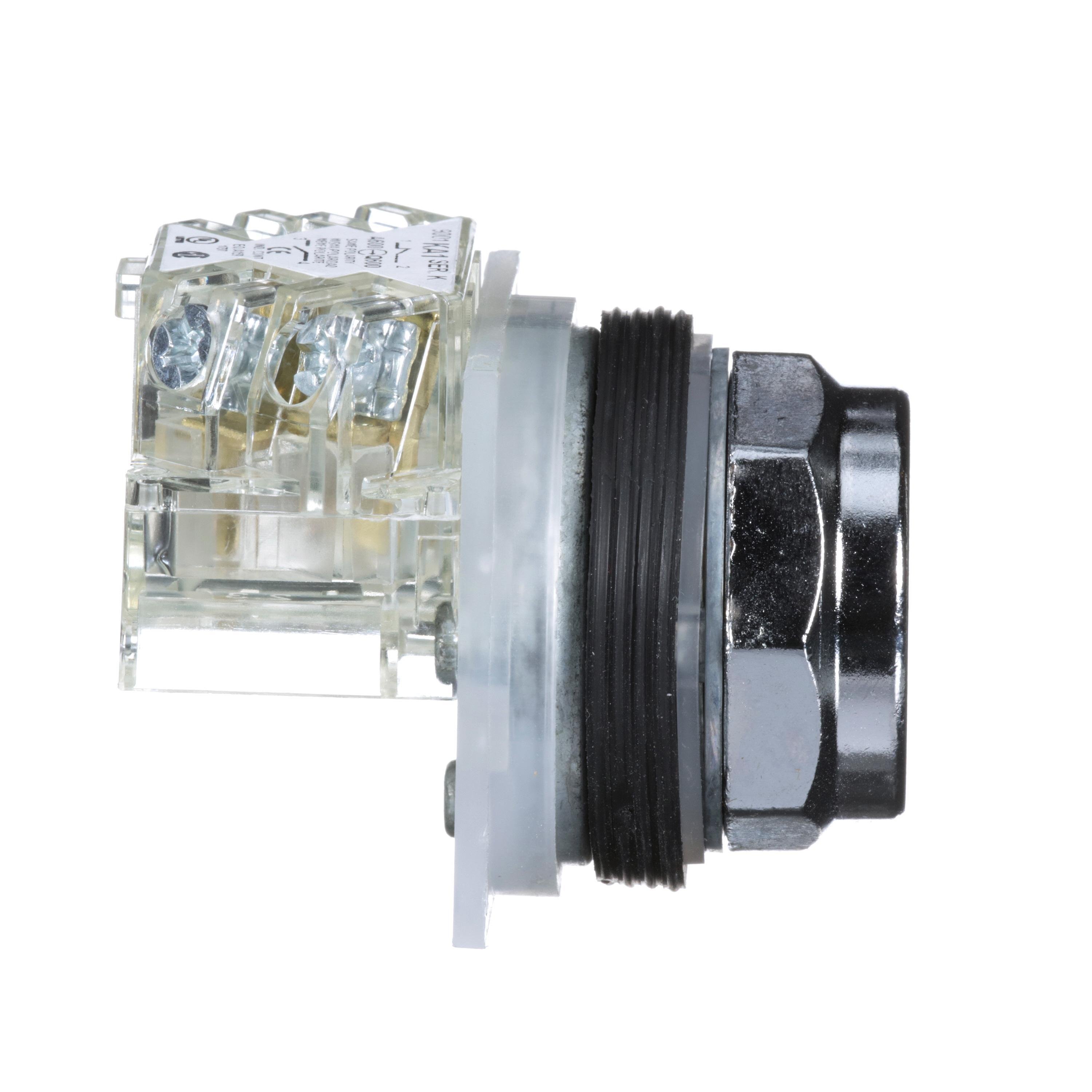 Picture of 9001KR1GH13 - 30mm Push Button, Type K, push button, full guard, green, 1 NO and 1 NC