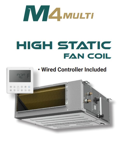 9000BTU, High Static Fan Coil