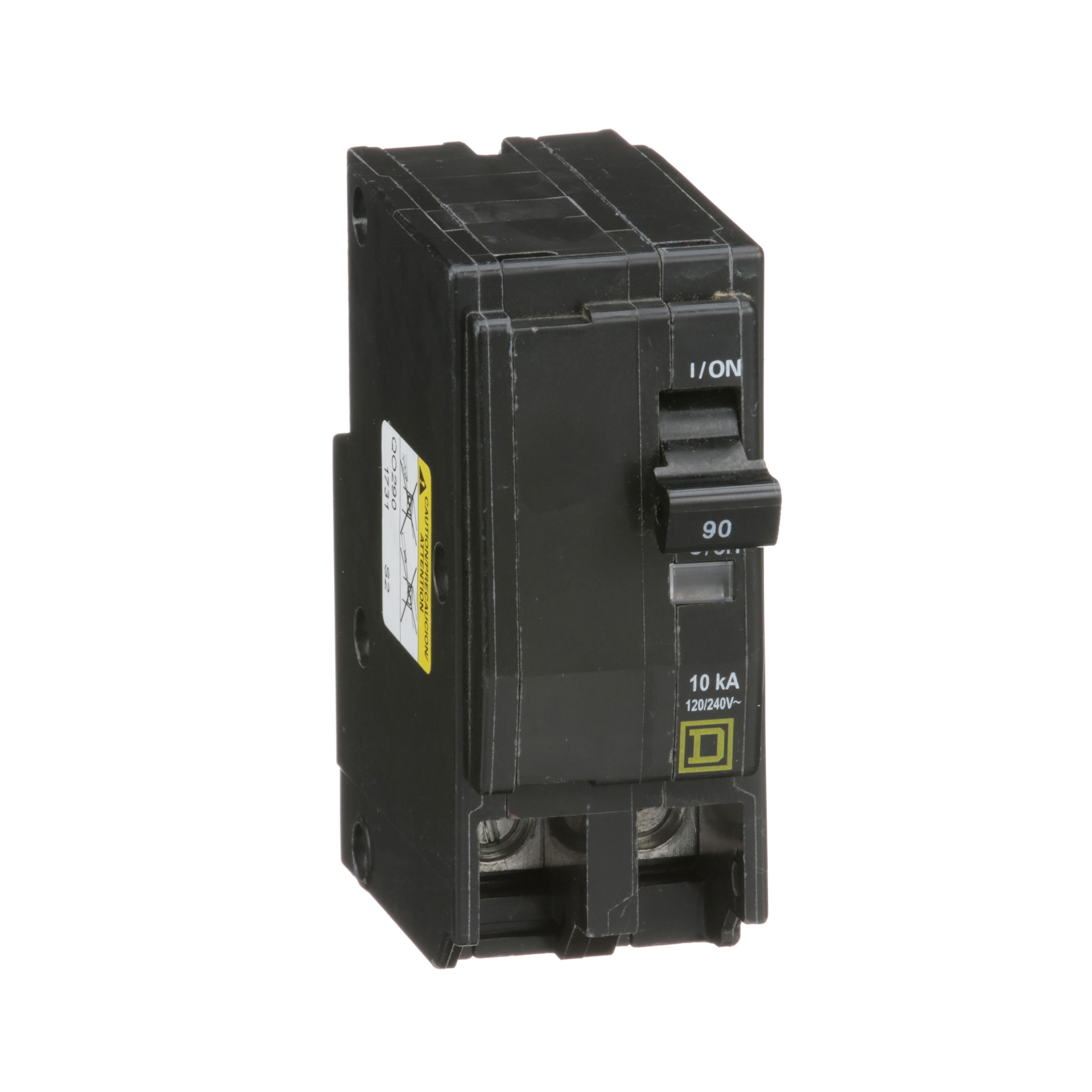 QO290 - Mini circuit breaker, QO, 90A, 2 pole, 120/240VAC, 10kA, plug in