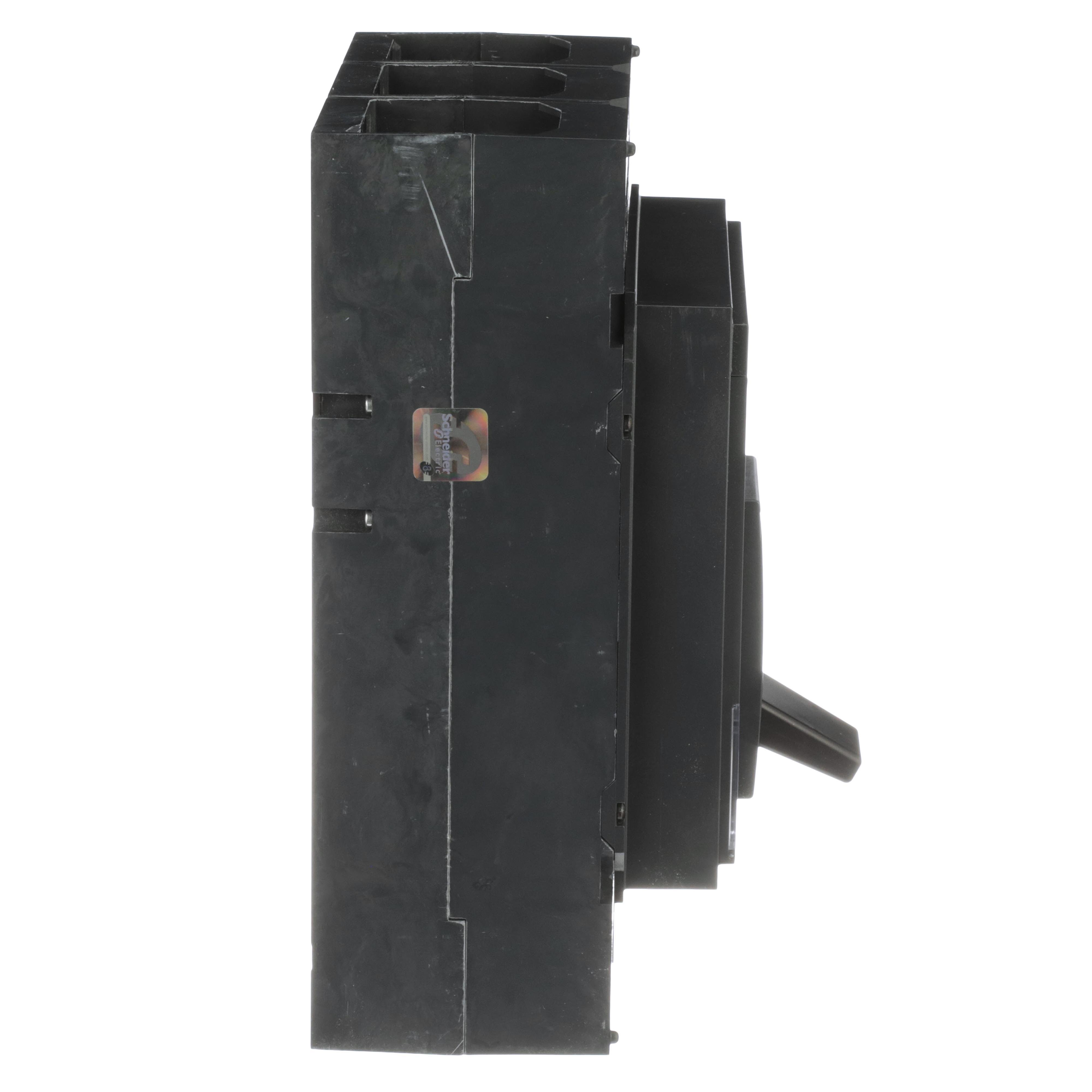 Picture of MGL36800E10 - Circuit breaker, PowerPacT M, 300A to 800A, 3 pole, 600VAC, 18kA, lugs, adjustable trip, 80%