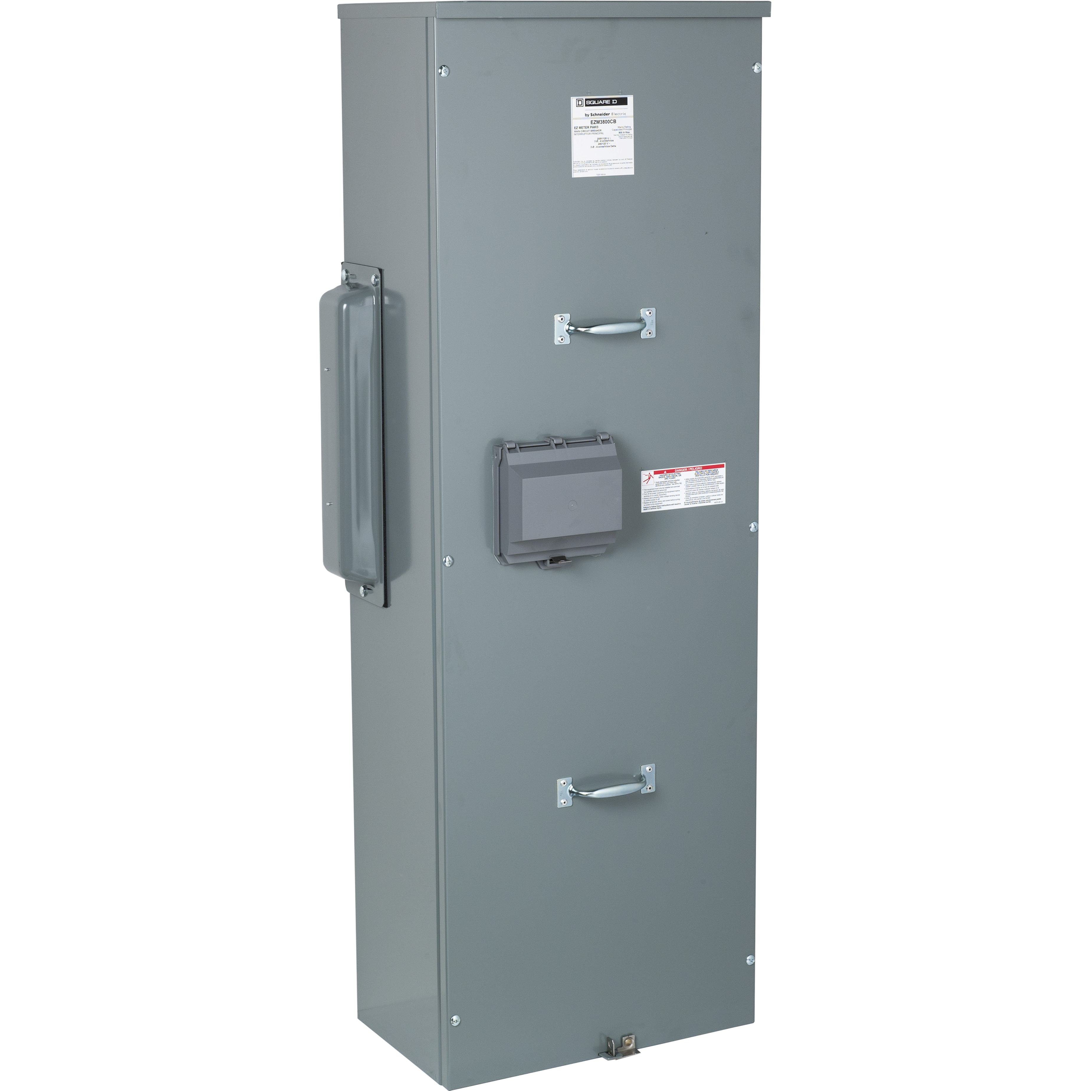 EZM3800CB - Main circuit breaker unit, EZ Meter-Pak, 800A, 240VAC max, 3ph/4W, 800A bus, 65kA, OH/UG, Type 3R