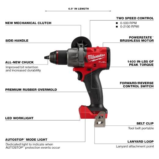 Picture of 2904-20 - M18 FUEL™ 1/2" Hammer Drill/Driver