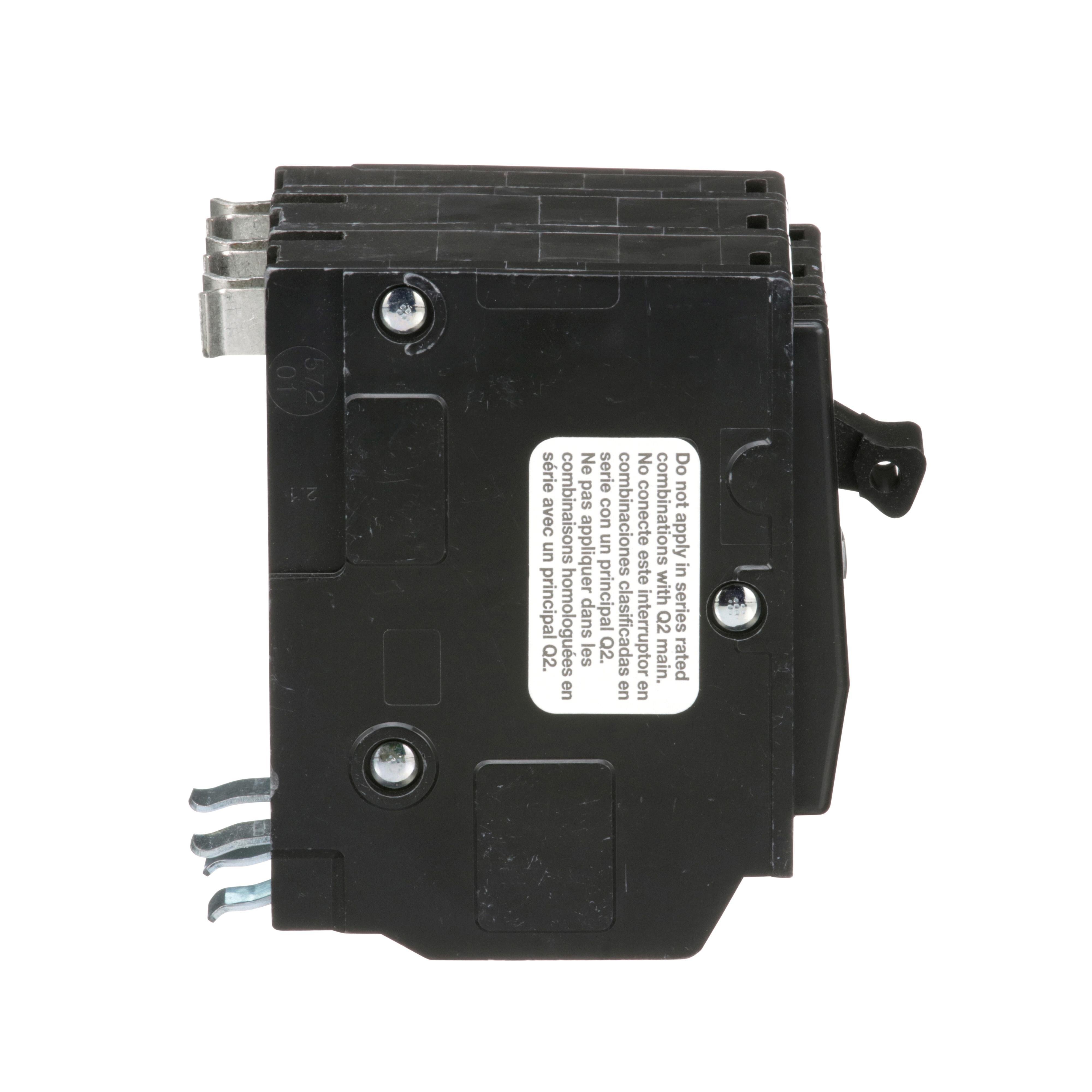 Picture of QO335 - Mini circuit breaker, QO, 35A, 3 pole, 120/240VAC, 10kA, plug in