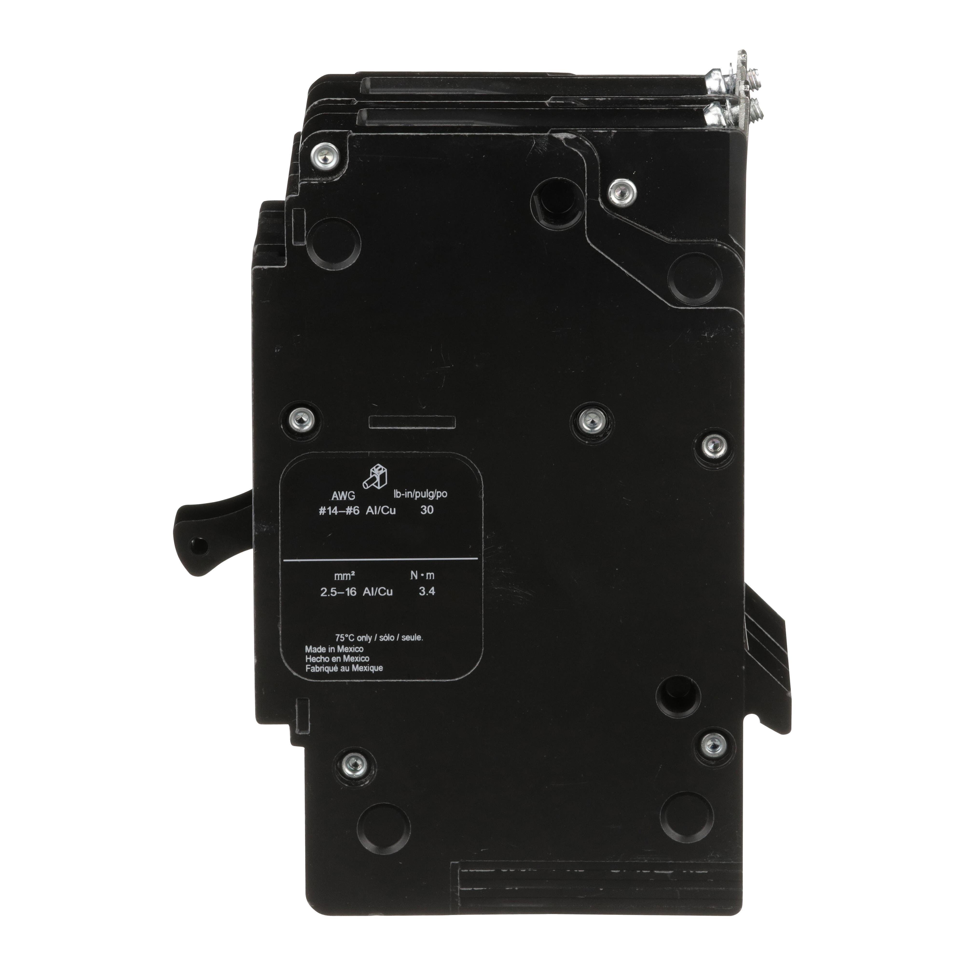 Picture of EJB24020 - Mini circuit breaker, E-Frame, 20A, 2 pole, 480Y/277VAC, 100kA max, bolt on [TAA]