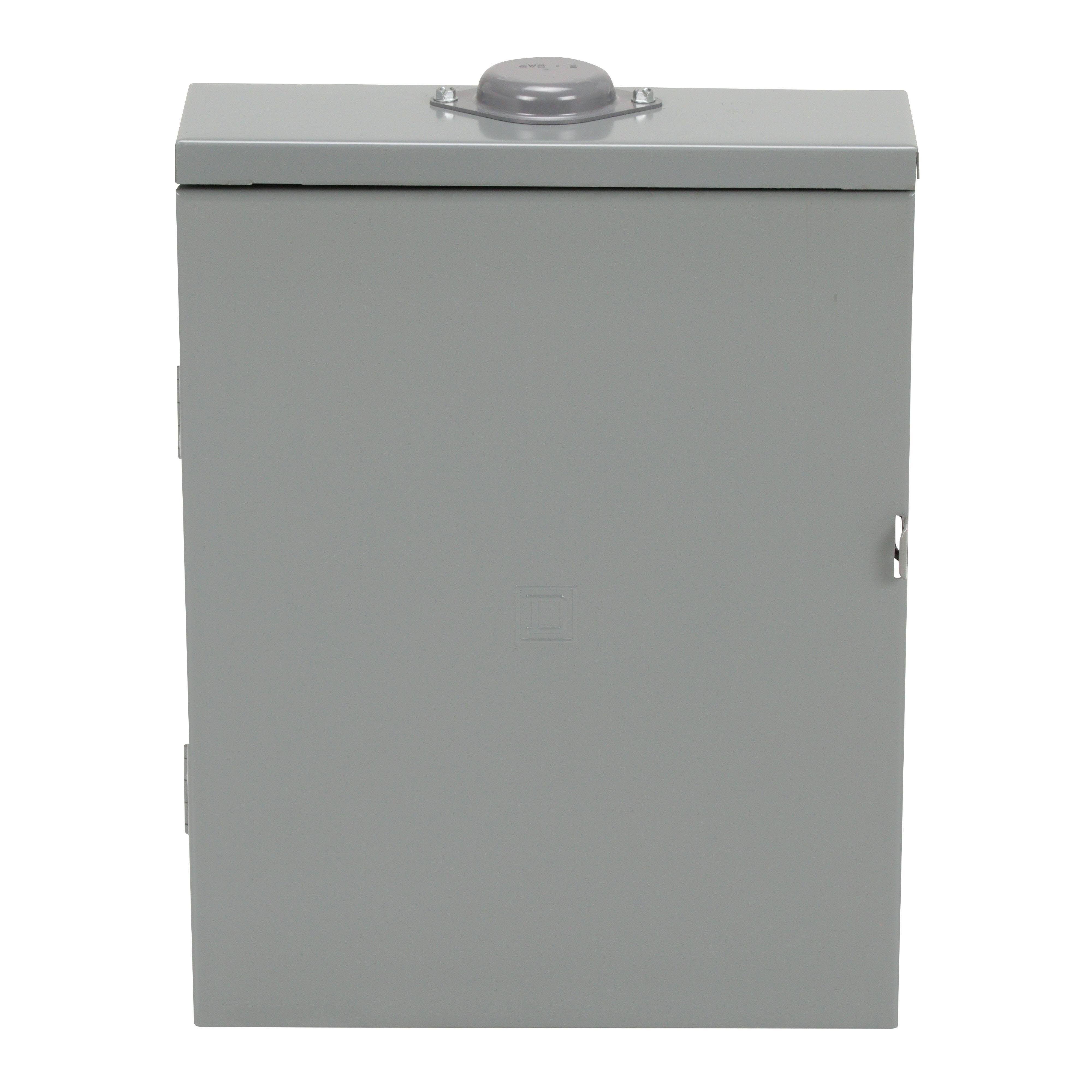 Picture of HOM816M100PRB - Load center, Homeline, 1 phase, 8 spaces, 16 circuits, 100A convertible main breaker, PoN, NEMA3R