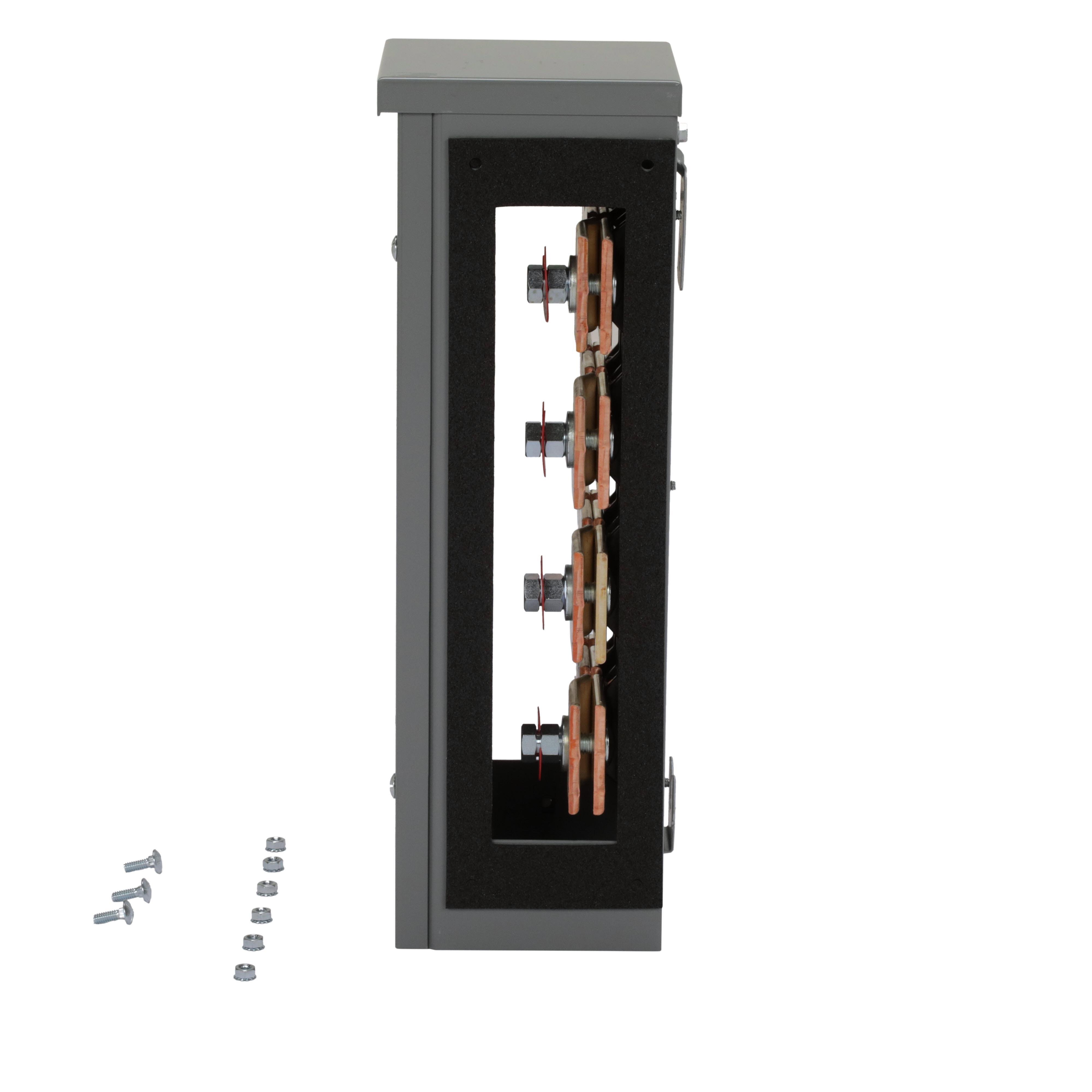 Picture of EZM3EXT6 - Meter accessory, EZ Meter-Pak, bus extension, 1200A, indoor/outdoor, 3 phase, 4 wire, Cu, 6in