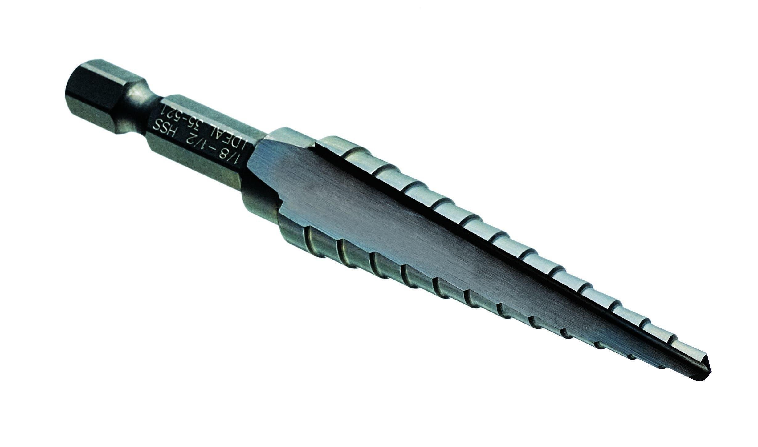 35-521 - Quick Change Step Drill Bit, 1/8" - 1/2"