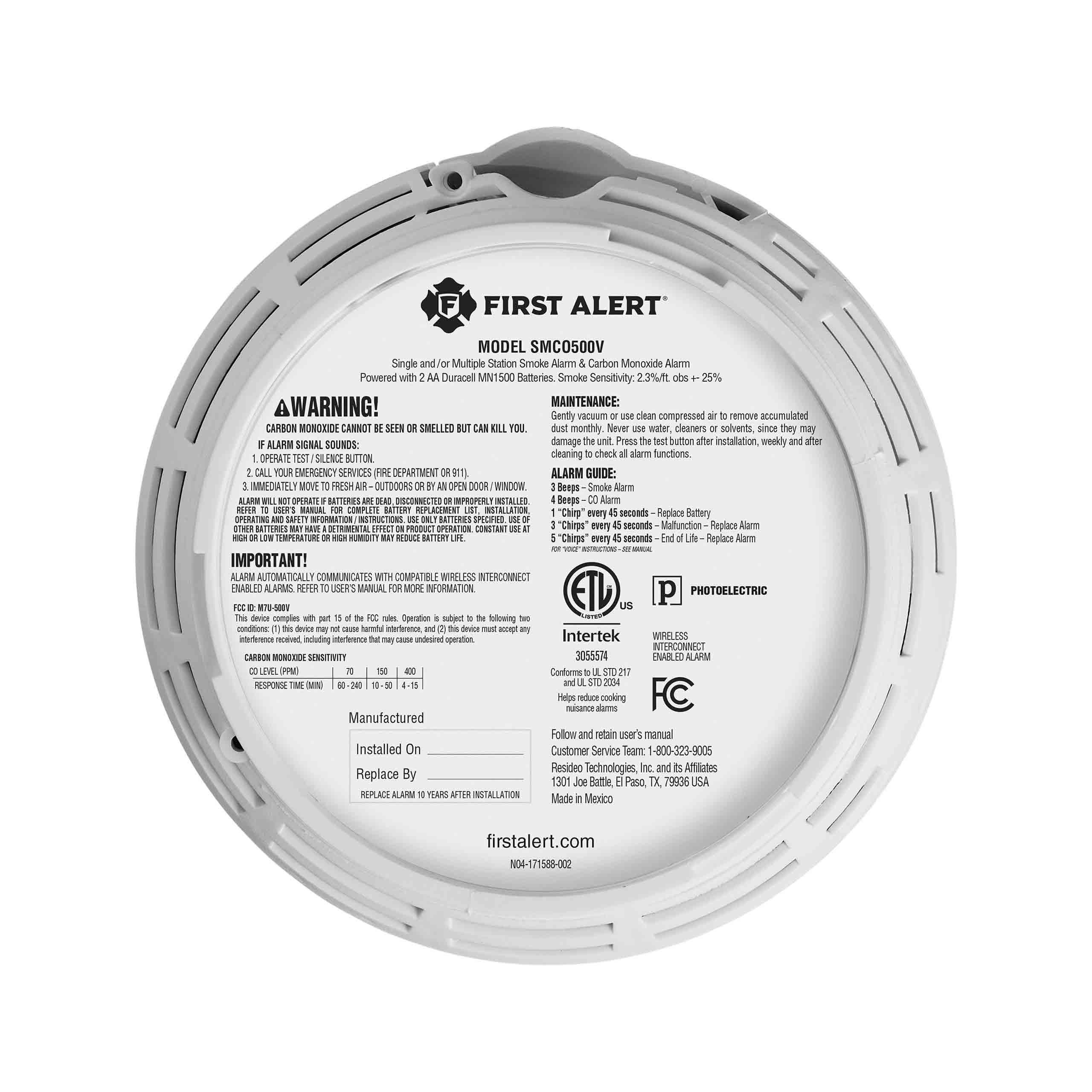 Picture of 1046815 - Interconnect Battery-Operated Smoke & CO Alarm with Voice