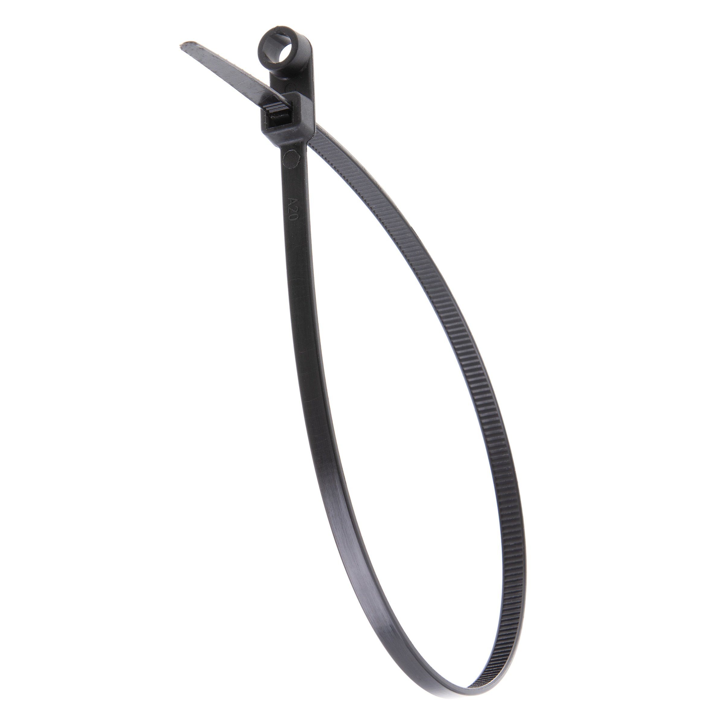 Picture of GRP-M1150B - 11”, Black Screw Mount 50lb Cable Ties, 100 Pack