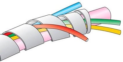 SW42-100BLK - FIT WIRE MANAGEMENT, SW42 BLACK 100 FT UV RESISTANT BK POLYETHYLENE