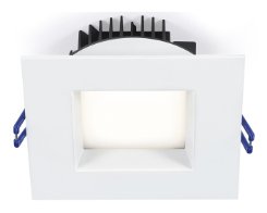 LL4SR-27K-WH - Lotus 4" Square Regressed Led Downlight - 14.5W - 2700K - 850 Lumens - White