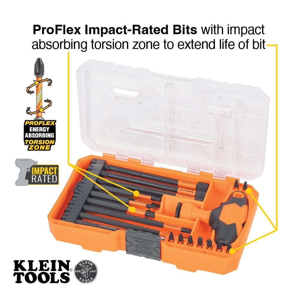 Picture of 33804 - ProFlex Impact-Rated Interchangeable Ratcheting T-Handle Set, 23-Piece