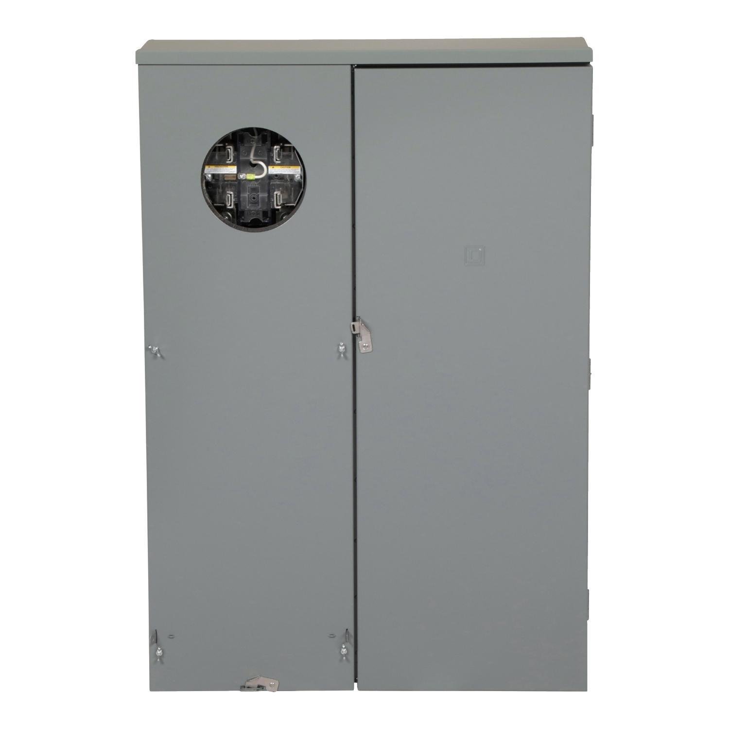 RU3040D400CL - All in one, Homeline, CSED, ringless socket, 400A, surface/semi mount, 30 spaces, 40 circuits, 25kA SCCR, 320 lever bypass