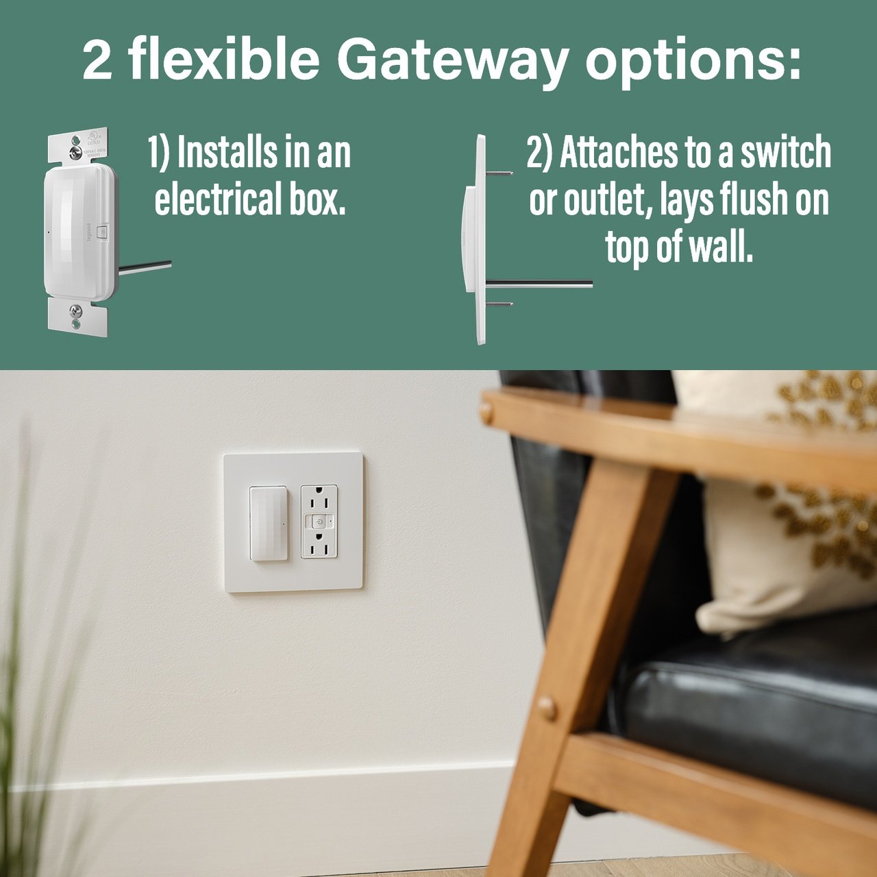 Picture of WNRR15WH - radiant® Smart 15A Outlet with Netatmo, White